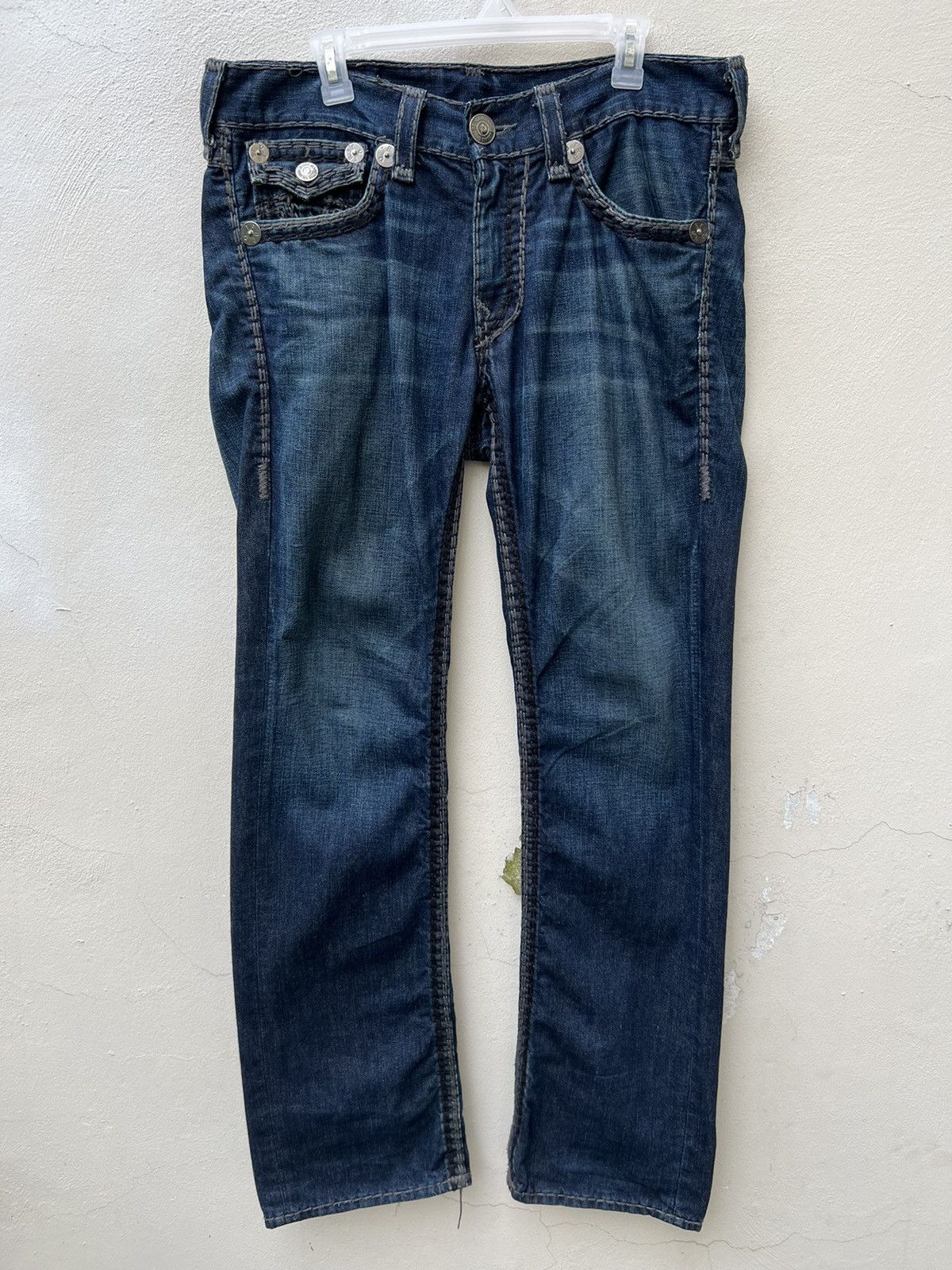 True Religion Vintage 2000s True Religion Ricky Super OT Denim Jeans Size US 33 - 6 Thumbnail