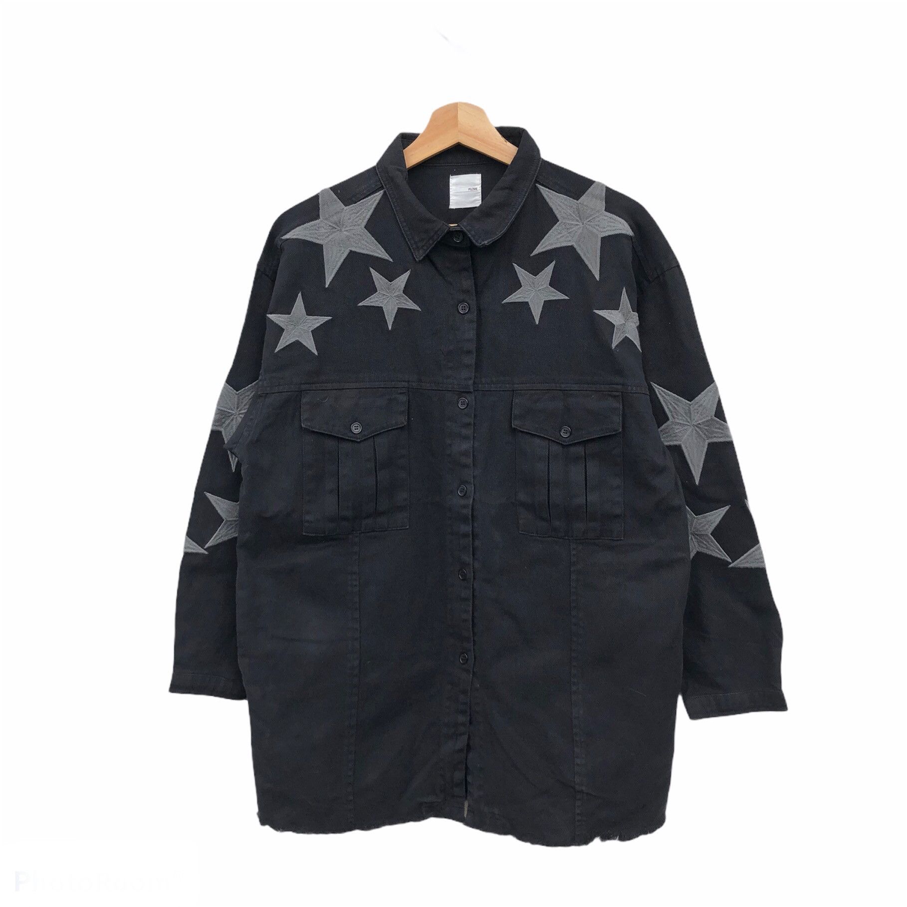 Japanese Brand MILITARY COLLECTION CHORE JACKET FLOVE STAR DOT FULLPRINT Size US L / EU 52-54 / 3 - 1 Thumbnail