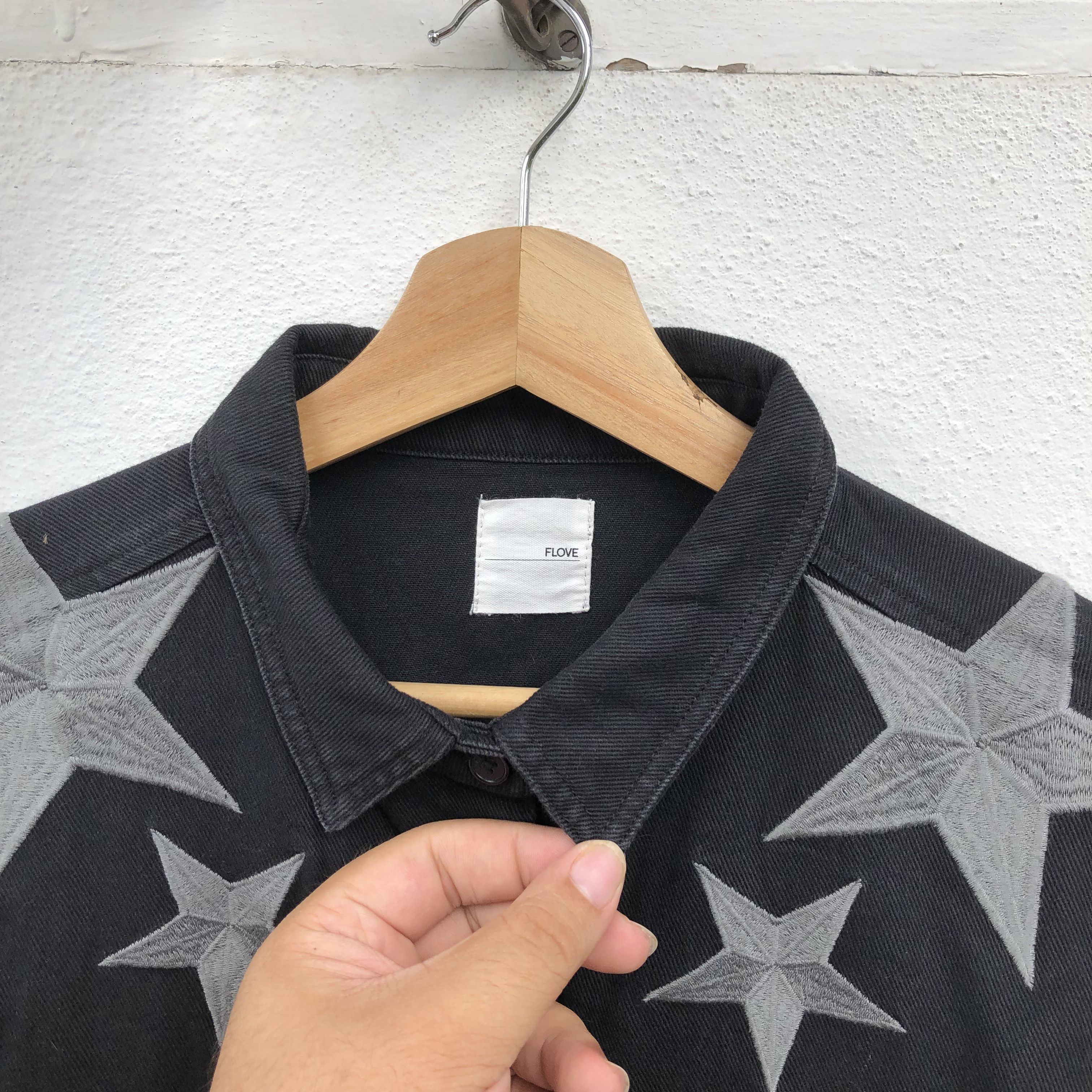 Japanese Brand MILITARY COLLECTION CHORE JACKET FLOVE STAR DOT FULLPRINT Size US L / EU 52-54 / 3 - 5 Thumbnail