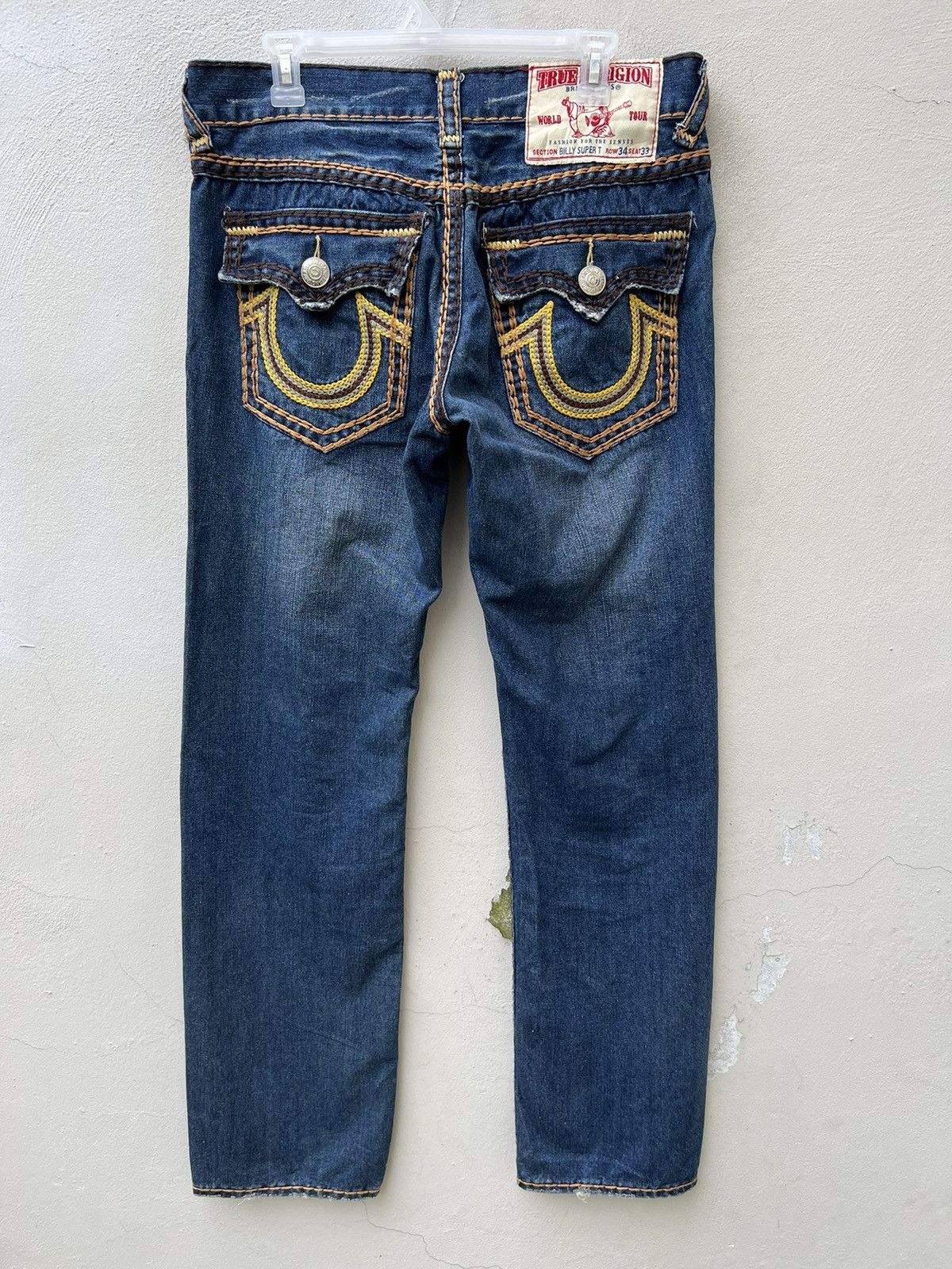 True Religion Vintage 2000s True Religion Billy Super T Denim Jeans Size US 32 / EU 48 - 16 Thumbnail
