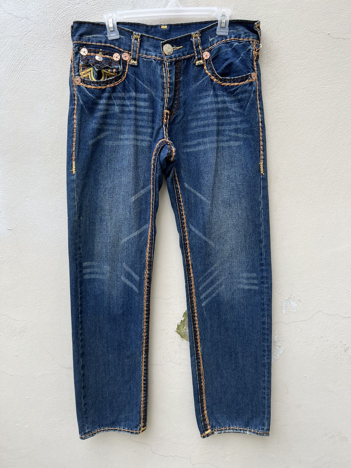 True Religion Vintage 2000s True Religion Billy Super T Denim Jeans Size US 32 / EU 48 - 6 Thumbnail