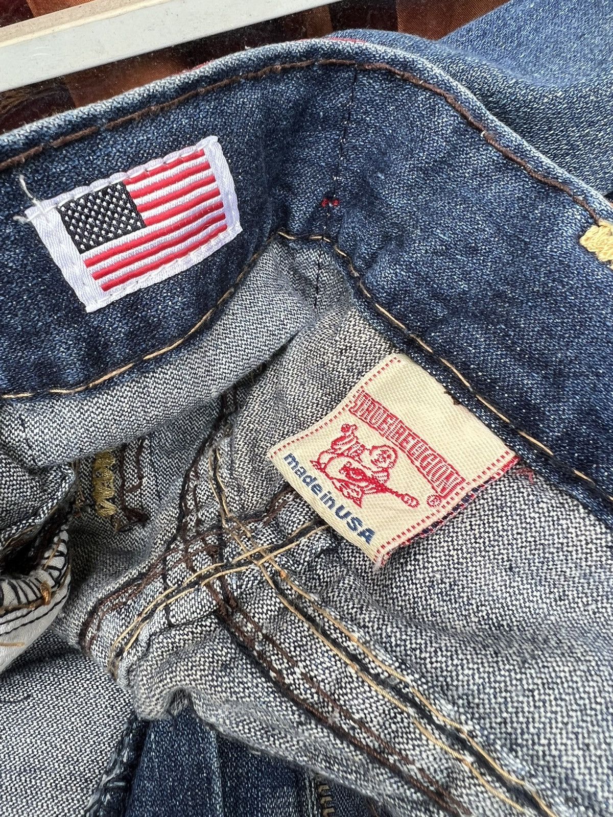 True Religion Vintage 2000s True Religion Billy Super T Denim Jeans Size US 32 / EU 48 - 23 Thumbnail