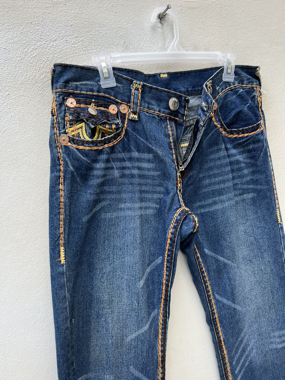 True Religion Vintage 2000s True Religion Billy Super T Denim Jeans Size US 32 / EU 48 - 9 Thumbnail