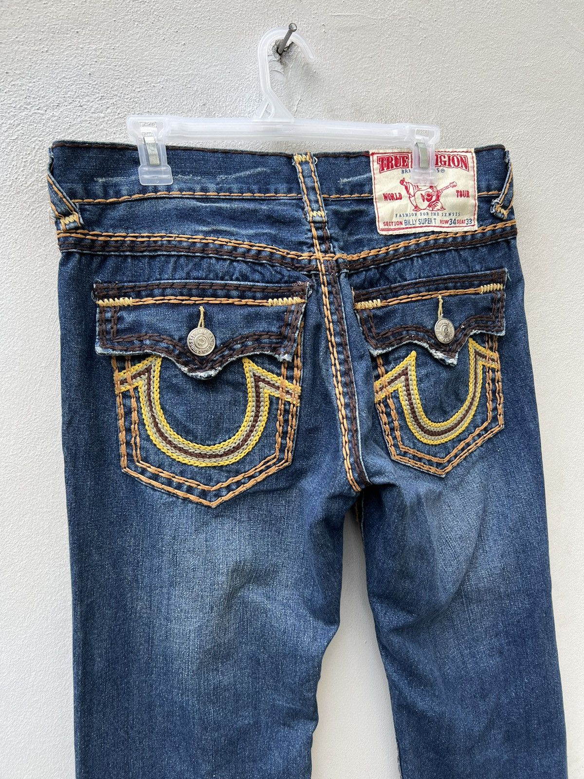 True Religion Vintage 2000s True Religion Billy Super T Denim Jeans Size US 32 / EU 48 - 17 Thumbnail
