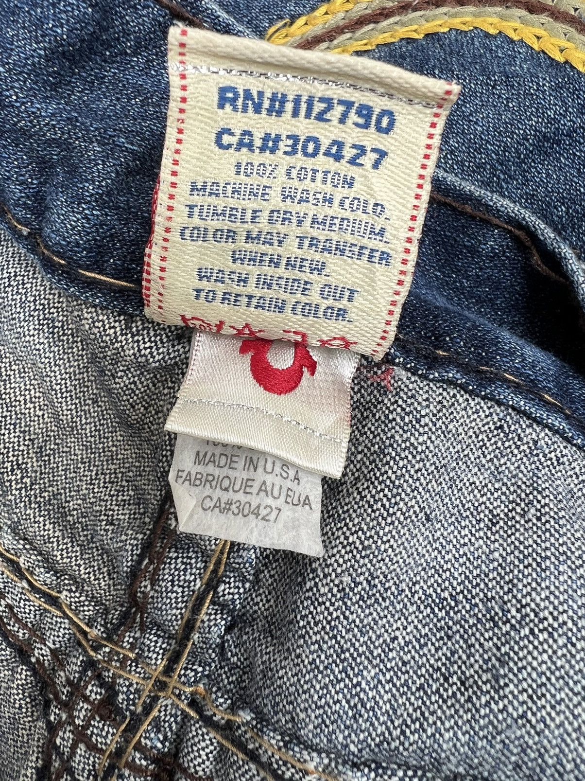 True Religion Vintage 2000s True Religion Billy Super T Denim Jeans Size US 32 / EU 48 - 24 Thumbnail