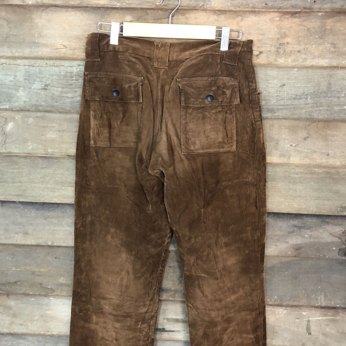 Vintage Orange Crush Corduroy Brown Cargo bush Pants #6880 Size US 28 / EU 44 - 9 Thumbnail