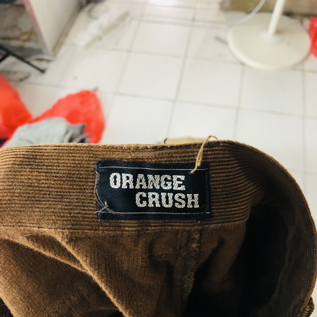 Vintage Orange Crush Corduroy Brown Cargo bush Pants #6880 Size US 28 / EU 44 - 13 Thumbnail