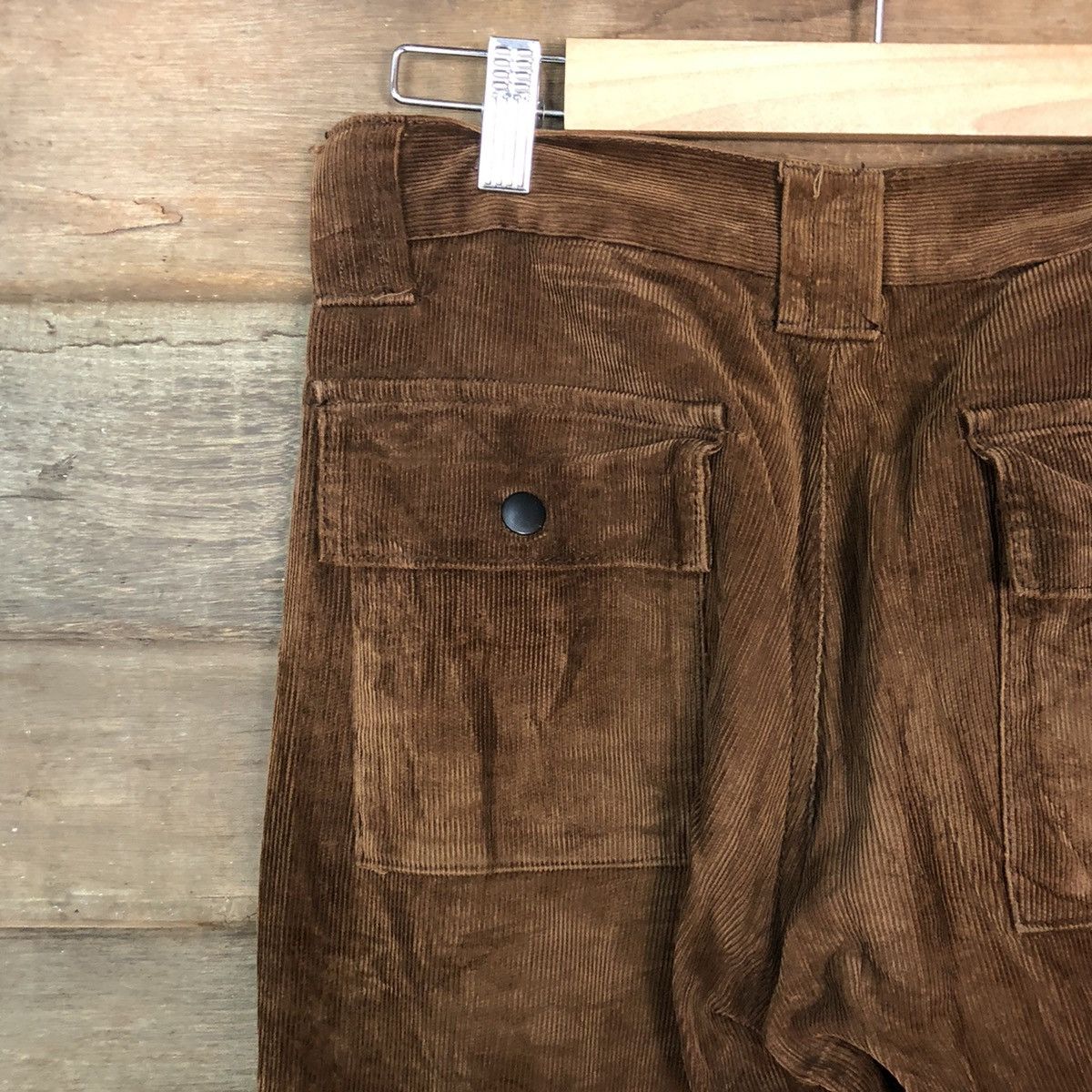 Vintage Orange Crush Corduroy Brown Cargo bush Pants #6880 Size US 28 / EU 44 - 11 Thumbnail