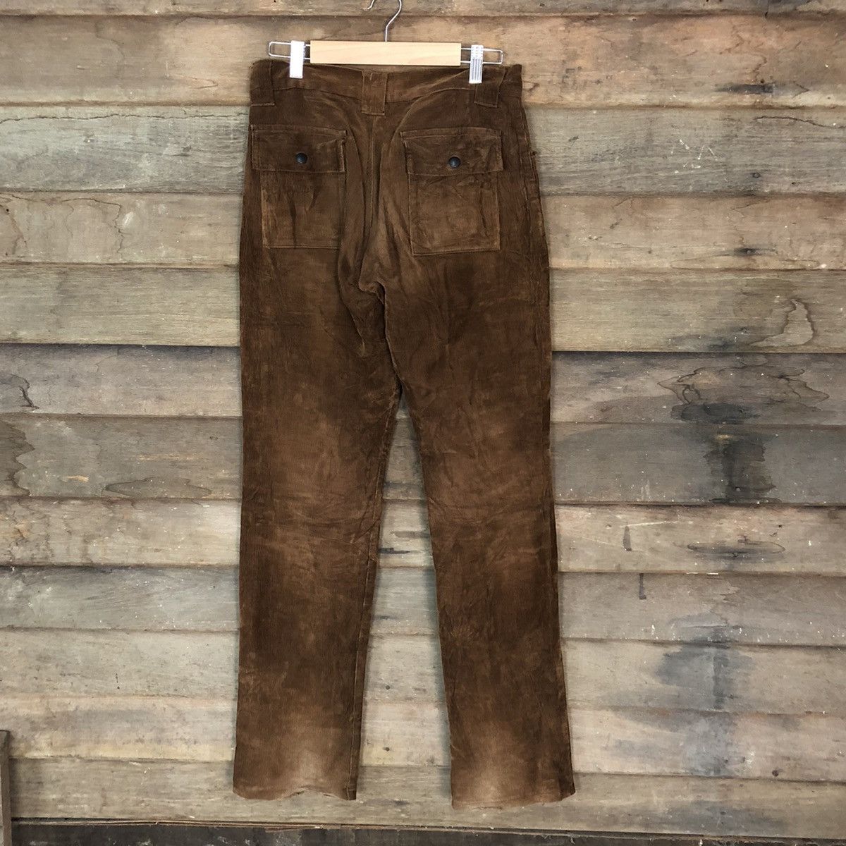Vintage Orange Crush Corduroy Brown Cargo bush Pants #6880 Size US 28 / EU 44 - 8 Thumbnail