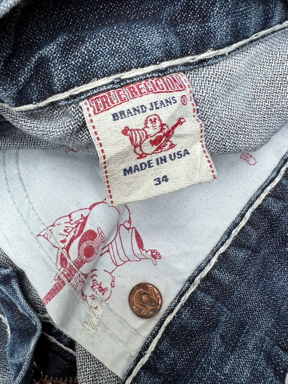 True Religion VTG 2000s True Religion Rips Fade Denim Bobby Super T Jeans Size US 34 / EU 50 - 23 Thumbnail