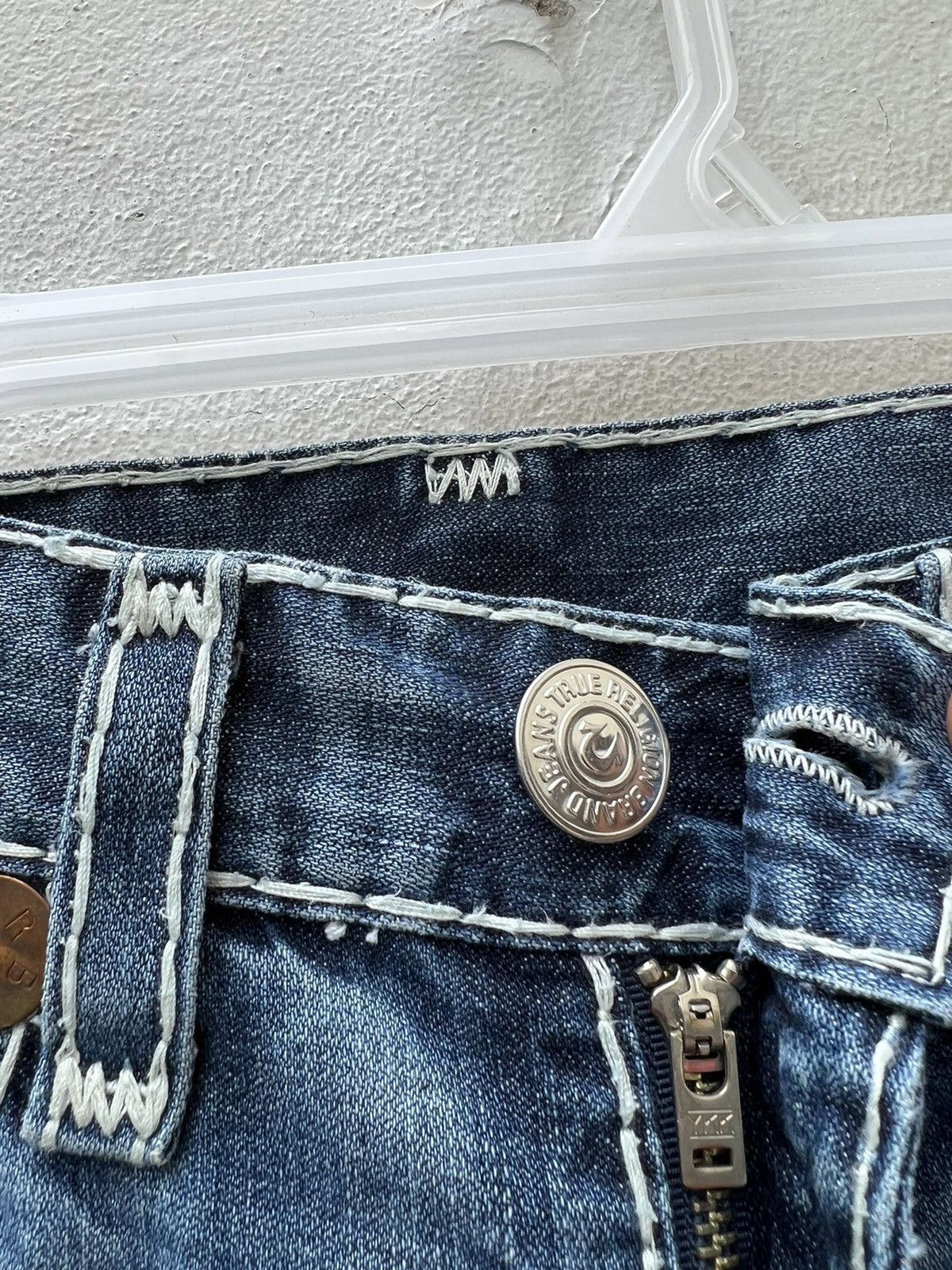 True Religion VTG 2000s True Religion Rips Fade Denim Bobby Super T Jeans Size US 34 / EU 50 - 7 Thumbnail