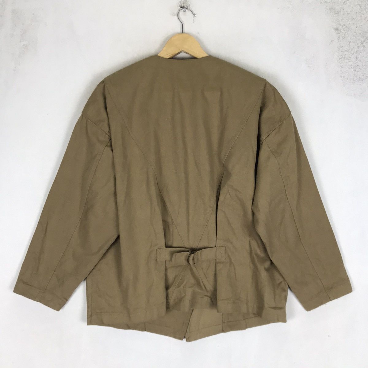 Issey Miyake Vintage 80s Issey Miyake Oversized Buckle Back Jacket Size M / US 6-8 / IT 42-44 - 3 Thumbnail