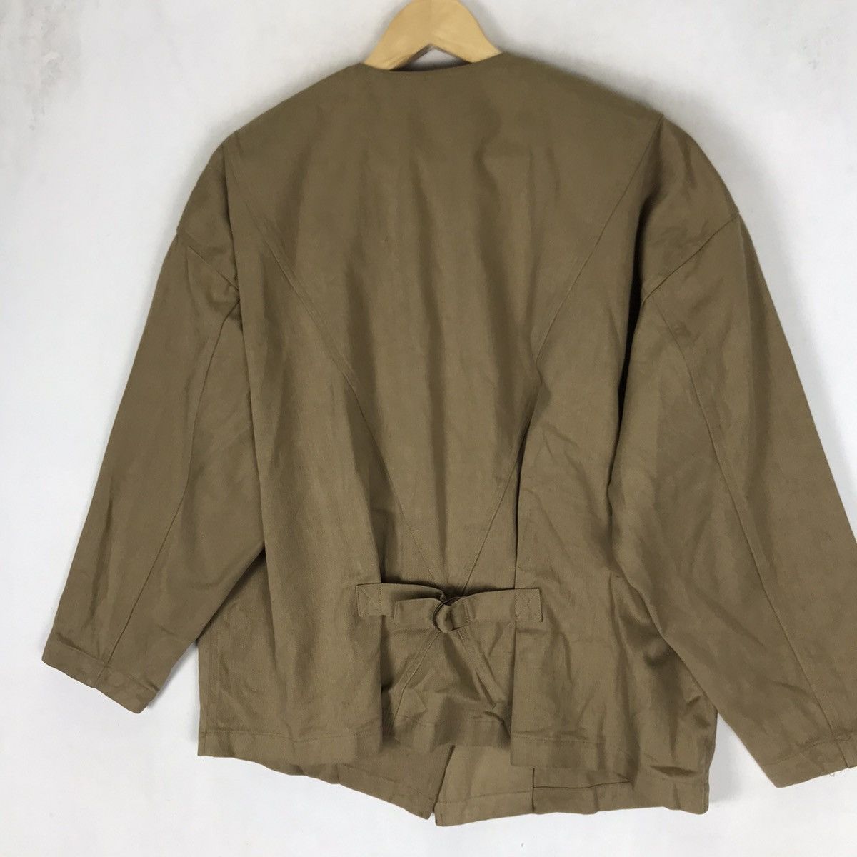 Issey Miyake Vintage 80s Issey Miyake Oversized Buckle Back Jacket Size M / US 6-8 / IT 42-44 - 4 Thumbnail