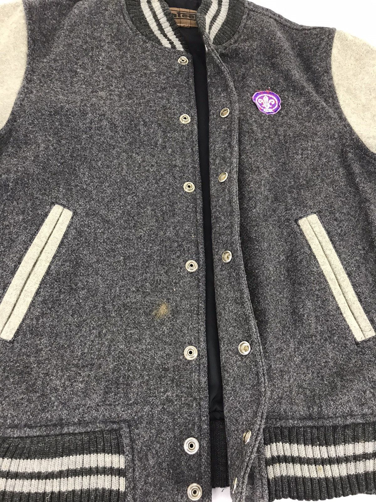 Japanese Brand Vintage Untees Simple Varsity Jacket Wool Quilted Inner Size US M / EU 48-50 / 2 - 5 Thumbnail