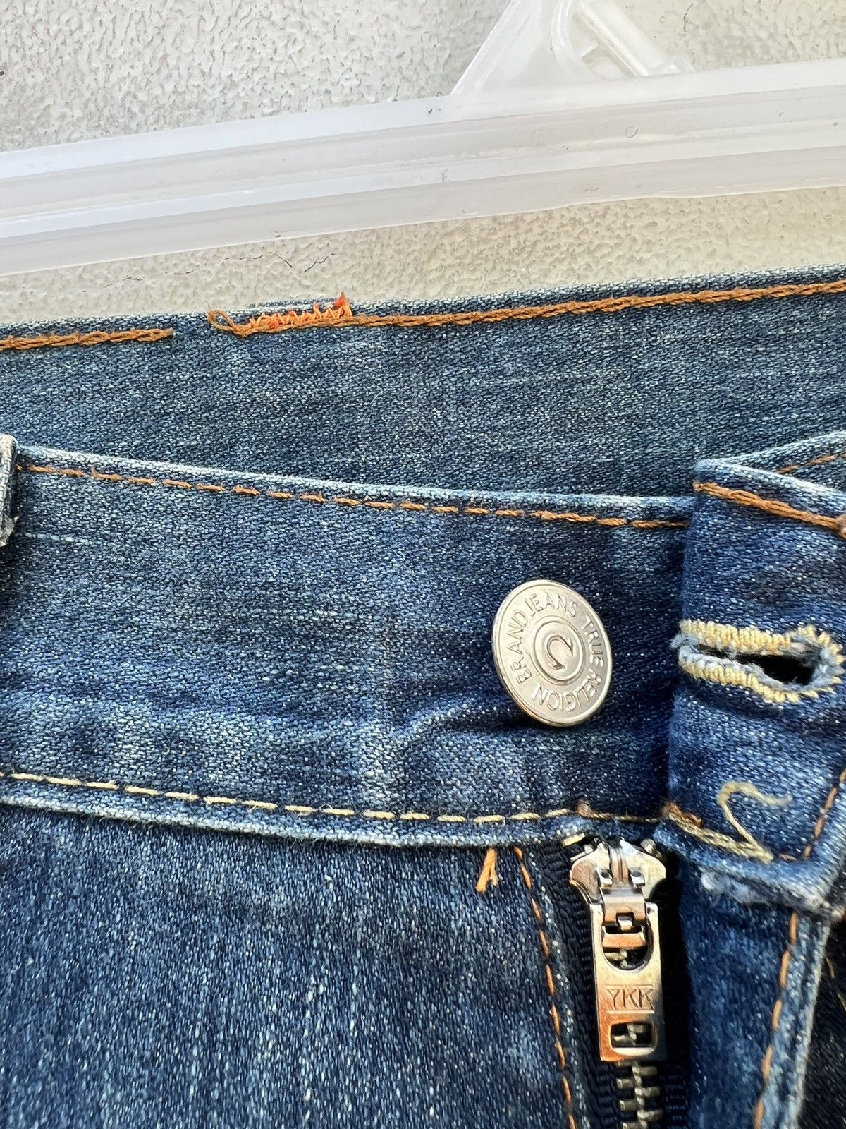True Religion Vintage 2000s True Religion JOEY Distress Denim Flare Jeans Size US 36 / EU 52 - 8 Thumbnail