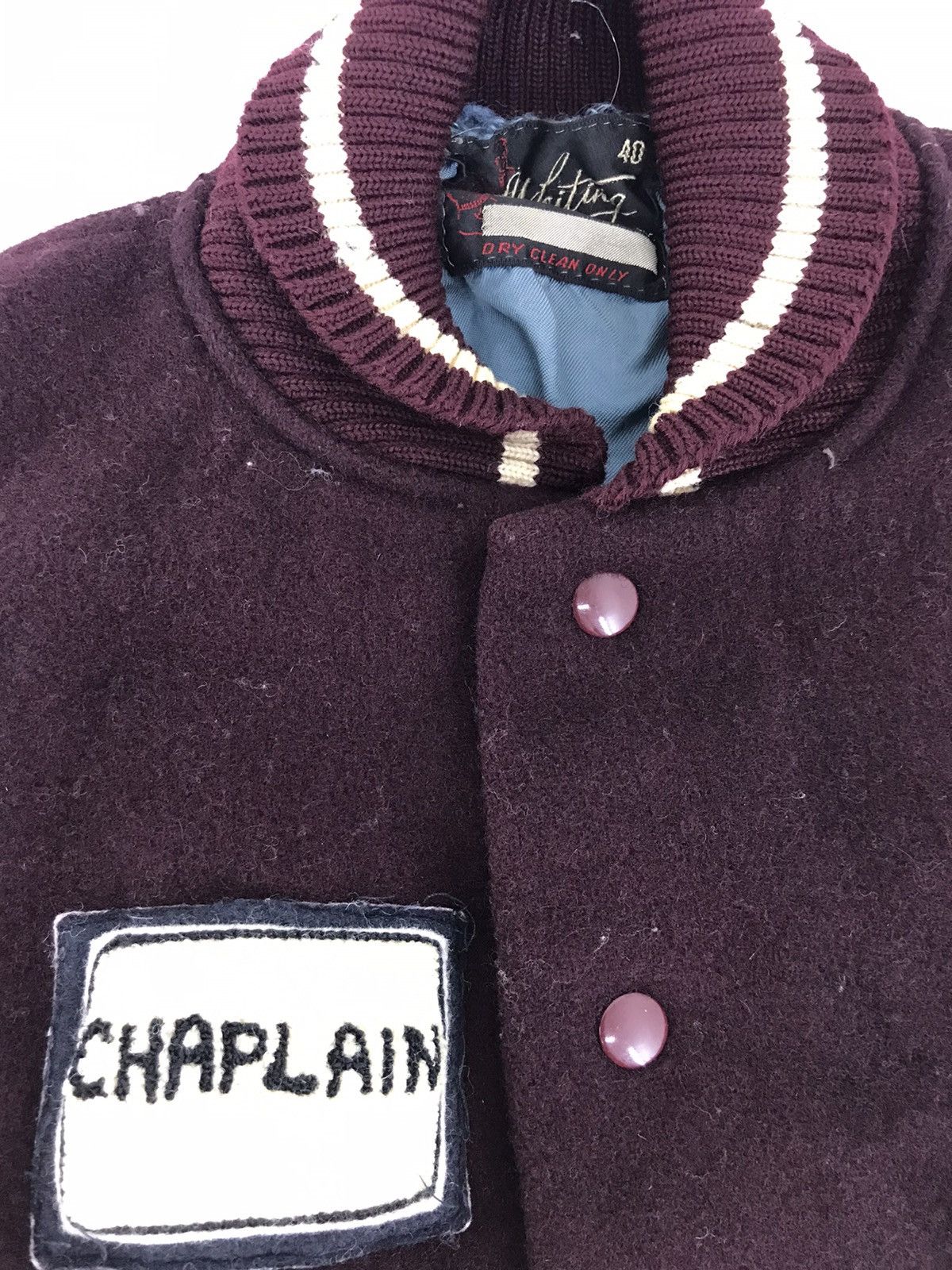 Vintage Vintage Los Angeles Chaplain Leather Wool Varsity Jacket Size US S / EU 44-46 / 1 - 3 Thumbnail