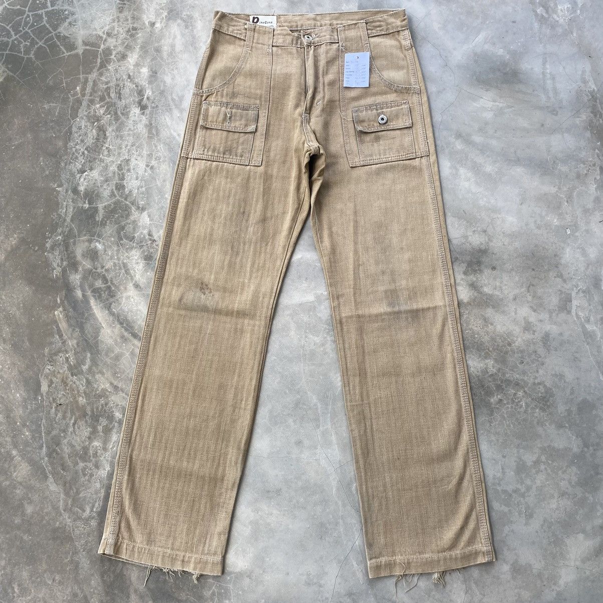 Vintage herringbone bush pants multiple pocket