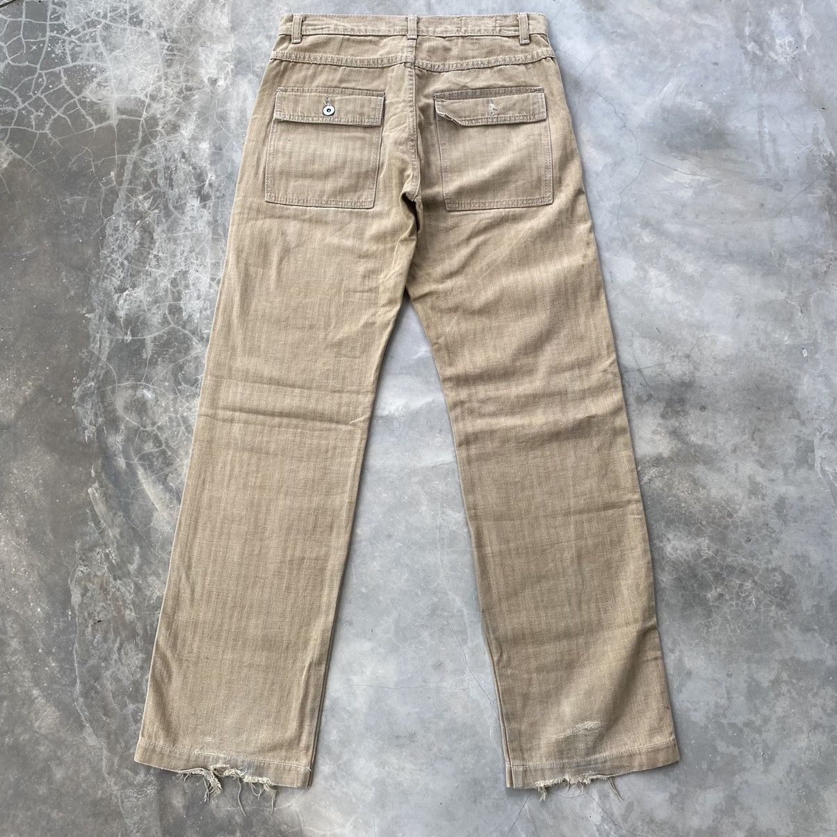 Designer × Vintage Vintage herringbone bush pants multiple pocket Size US 31 - 9 Thumbnail