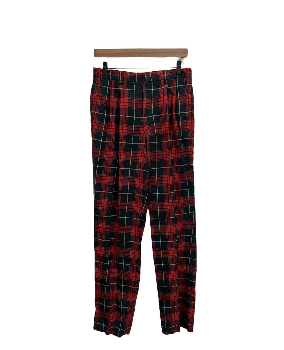 PPFM Japanese Brand PPFM Plaid Tartan Wool Pant Size US 30 / EU 46 - 1 Thumbnail