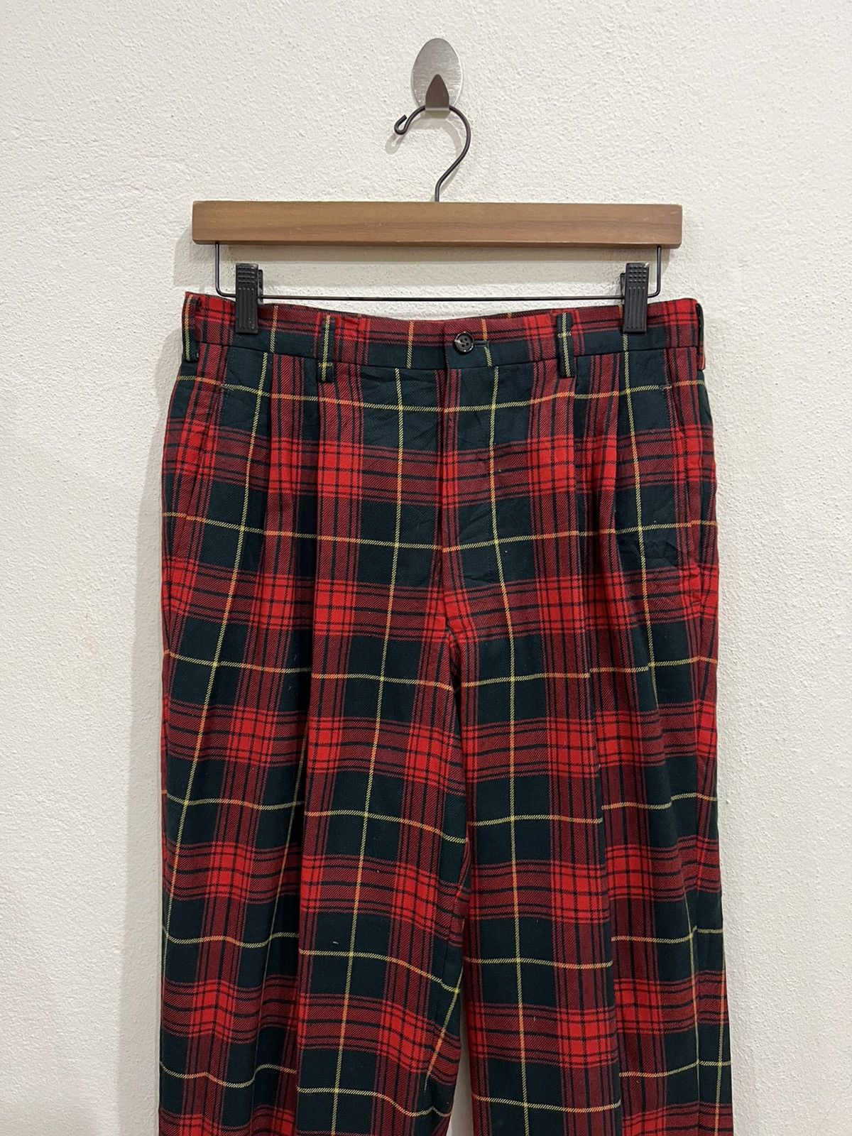 PPFM Japanese Brand PPFM Plaid Tartan Wool Pant Size US 30 / EU 46 - 3 Thumbnail