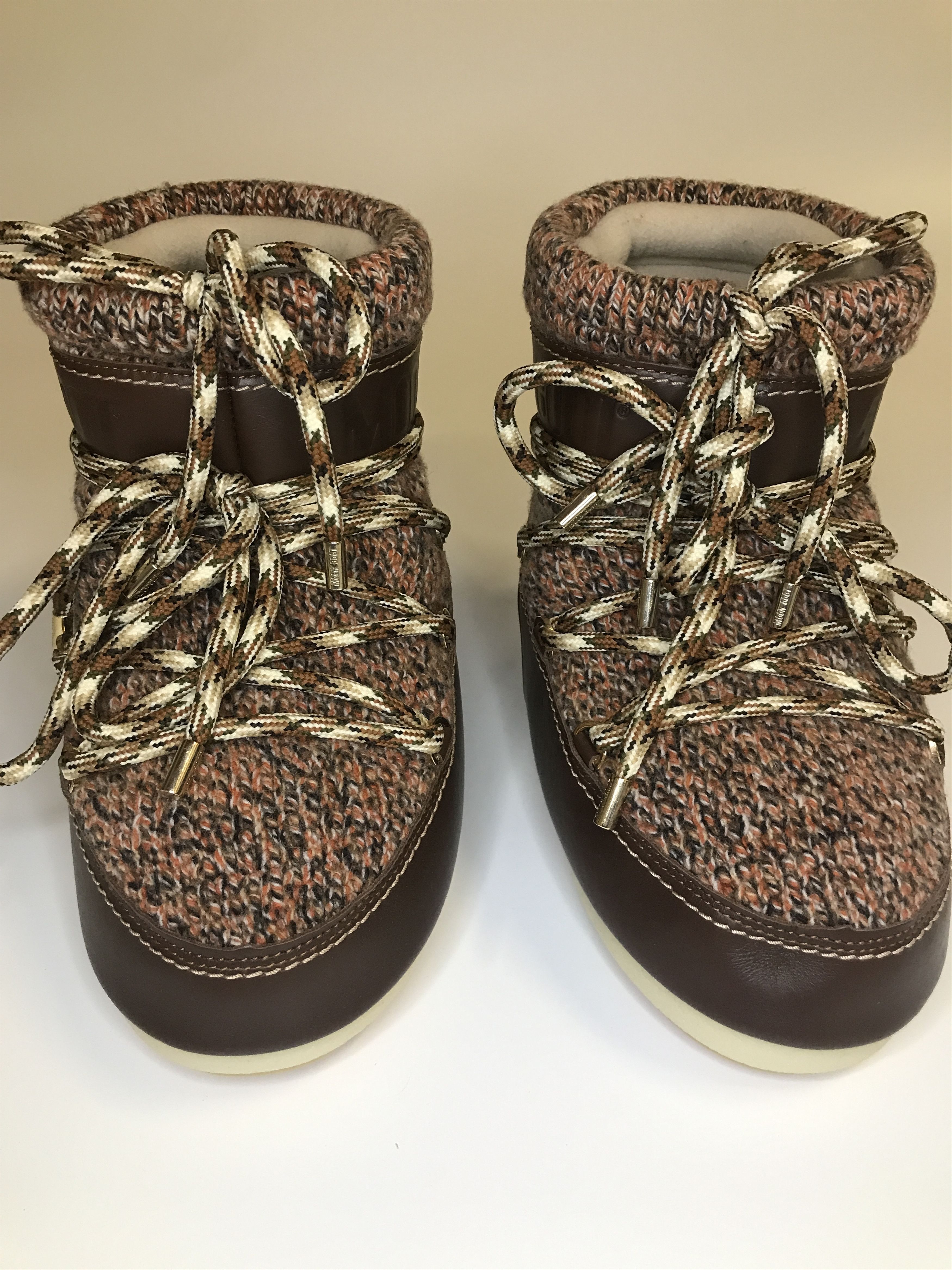 Moon Boot Moon Boot x Chloé Tan Wool Boots 41-42 (0727) Size US 8.5 / EU 41-42 - 1 Thumbnail