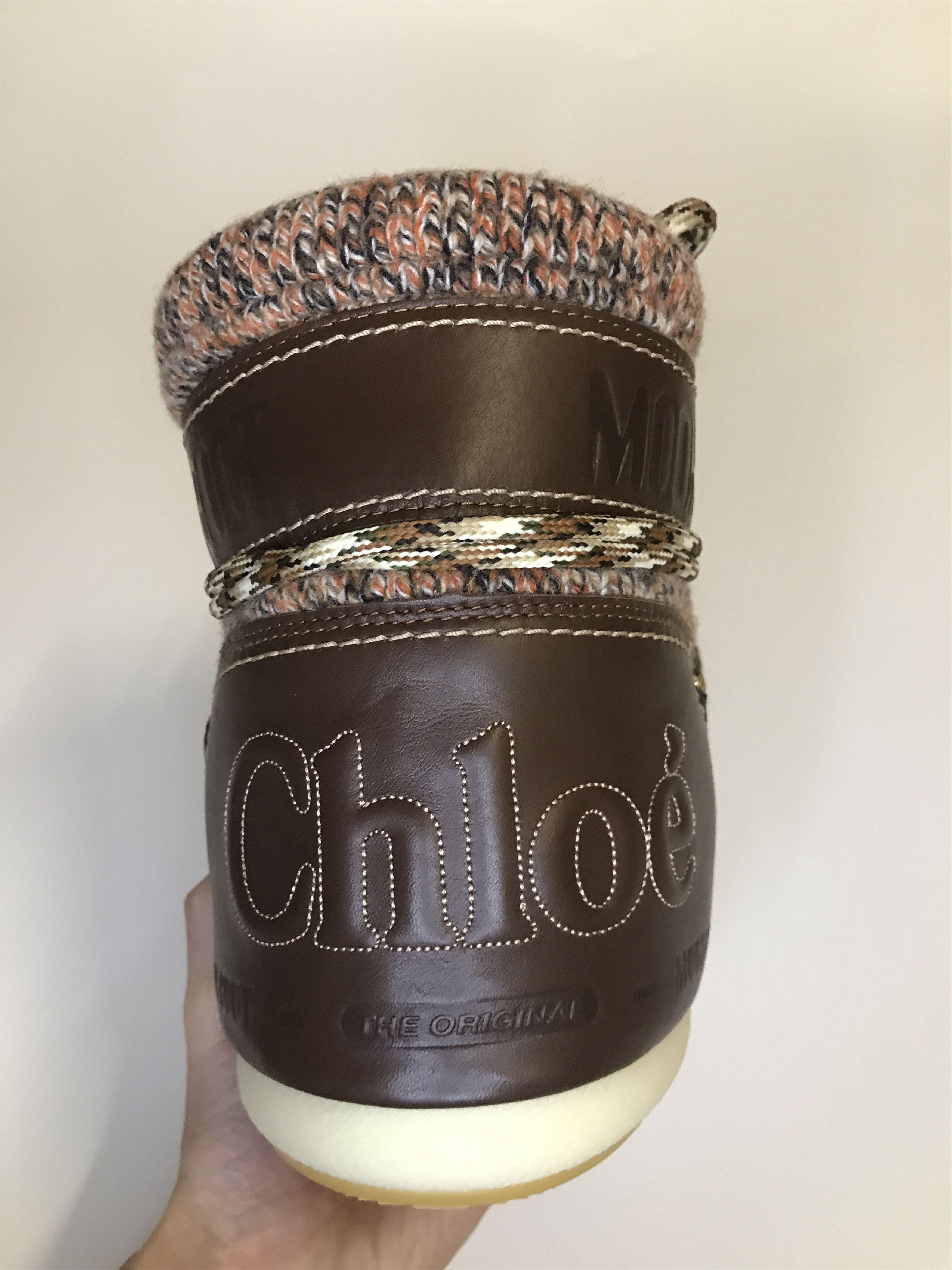 Moon Boot Moon Boot x Chloé Tan Wool Boots 41-42 (0727) Size US 8.5 / EU 41-42 - 9 Thumbnail