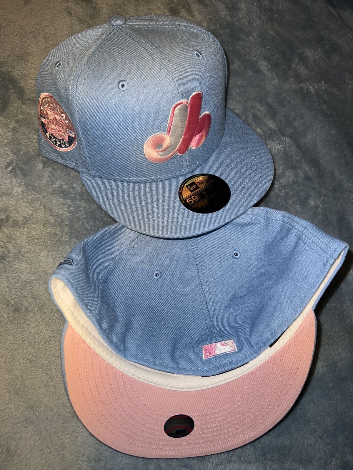 New Era Exclusive Montreal Expos Cotton Candy Fitted Baby Blue Expos Size ONE SIZE - 3 Thumbnail
