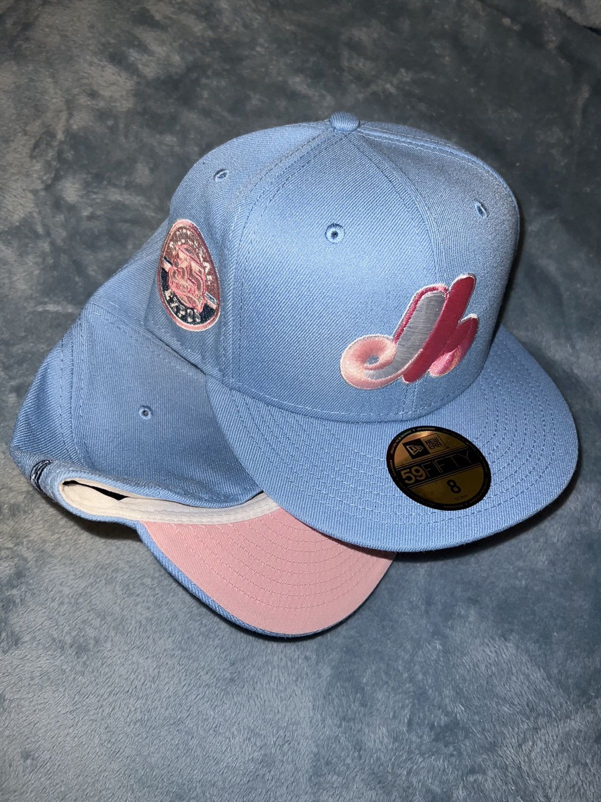 Exclusive Montreal Expos Cotton Candy Fitted Baby Blue Expos
