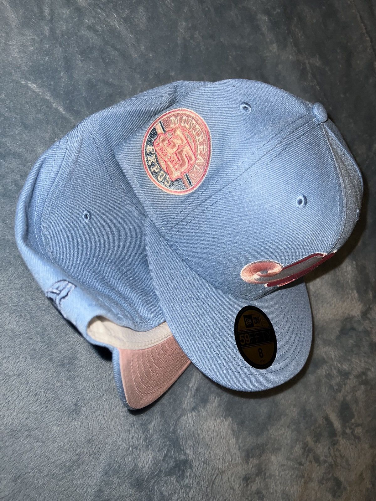 New Era Exclusive Montreal Expos Cotton Candy Fitted Baby Blue Expos Size ONE SIZE - 2 Thumbnail