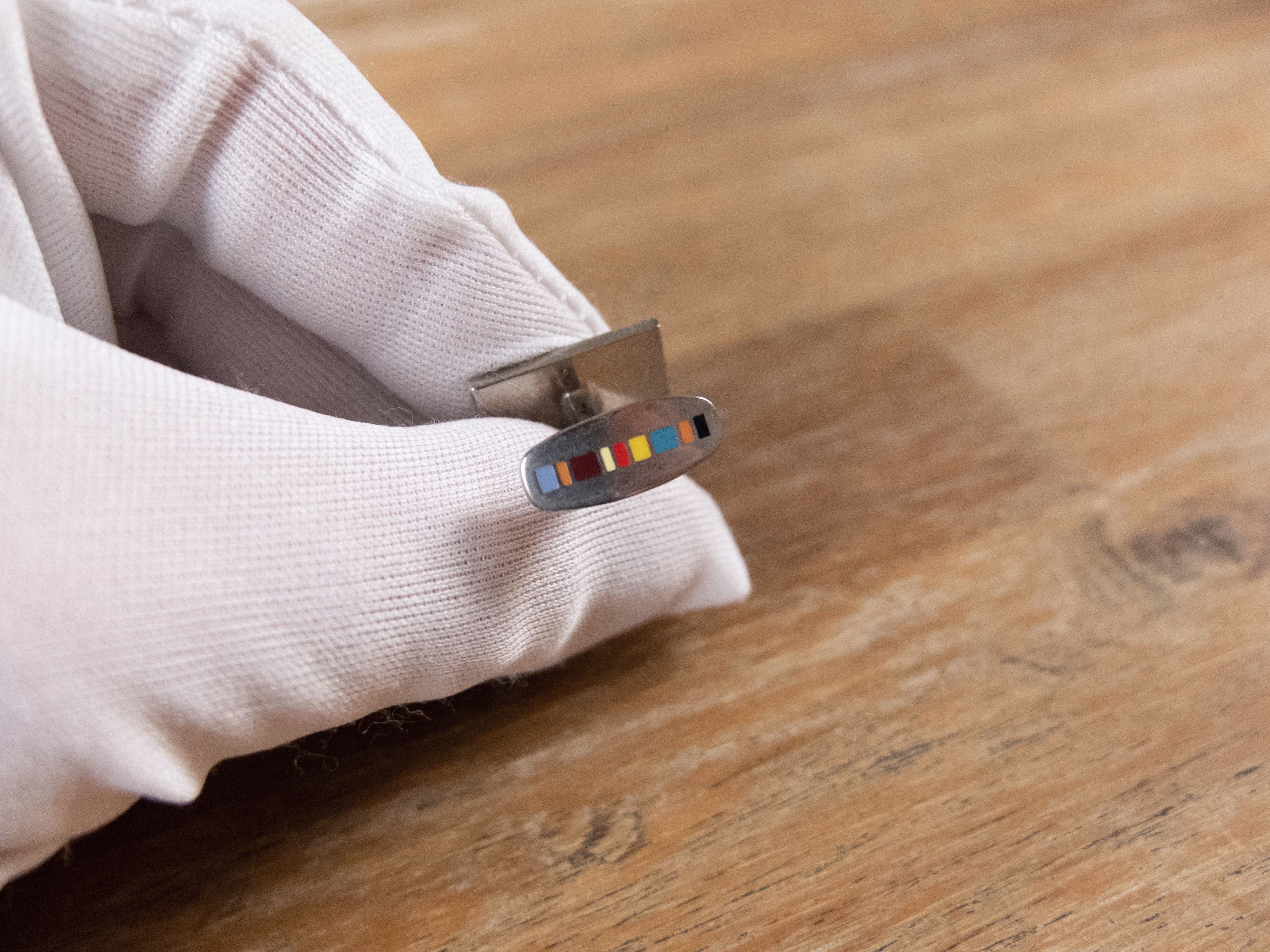 Paul Smith PAUL SMITH London striped car motif cufflinks authentic Size ONE SIZE - 3 Thumbnail