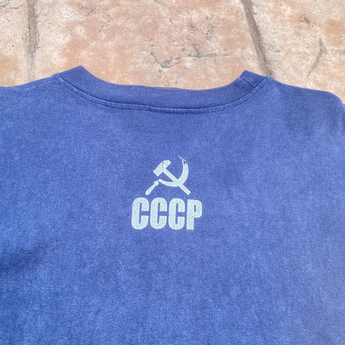 Cccp Thrashed Faded Vintage Y2K RED ARMY USSR CCCP ERD GRUNGE TEE Size US L / EU 52-54 / 3 - 7 Thumbnail