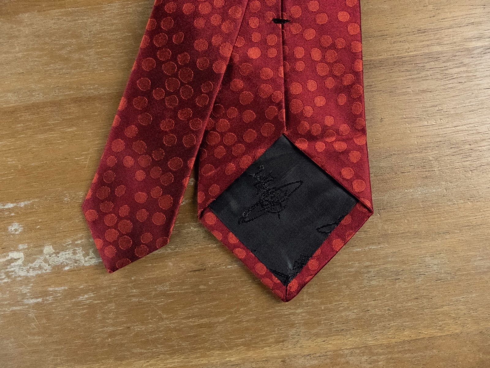 Vivienne Westwood VIVIENNE WESTWOOD red orb logo motif polka dots silk tie NWT Size ONE SIZE - 4 Thumbnail