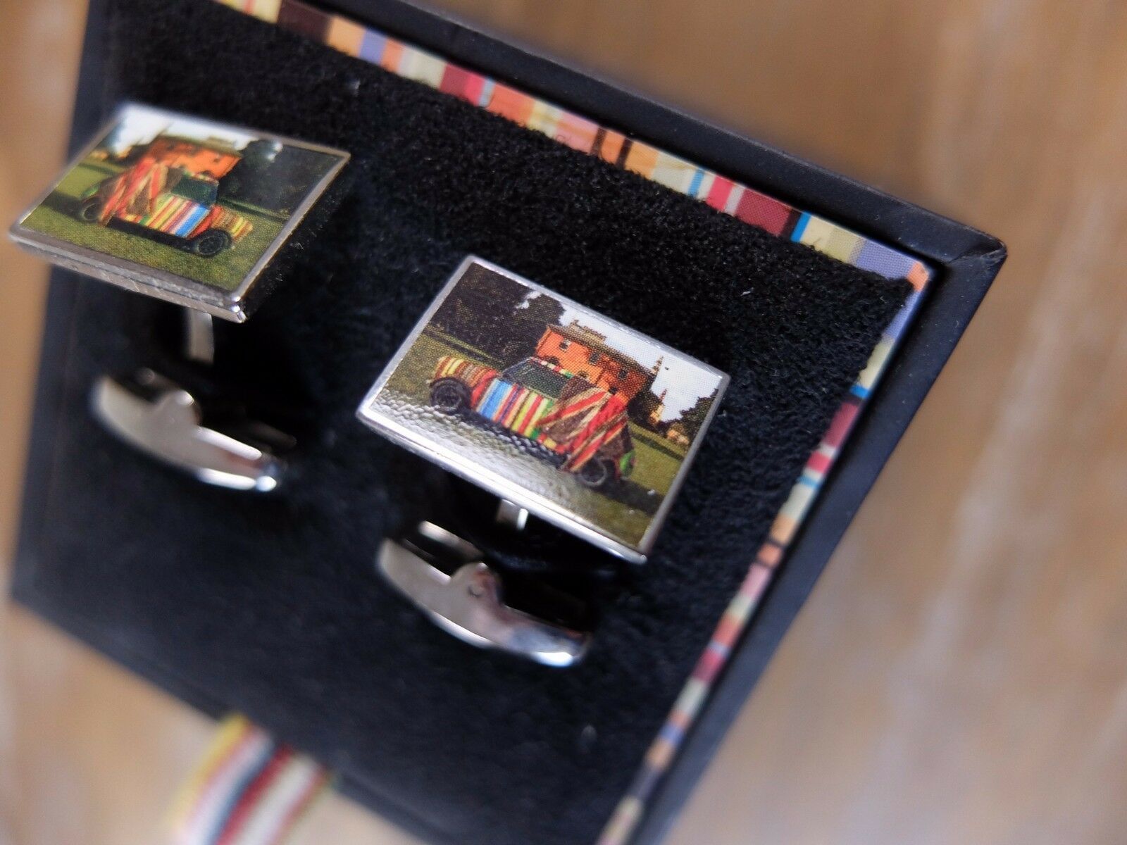 Paul Smith PAUL SMITH London striped car cufflinks authentic New w Box Size ONE SIZE - 2 Thumbnail