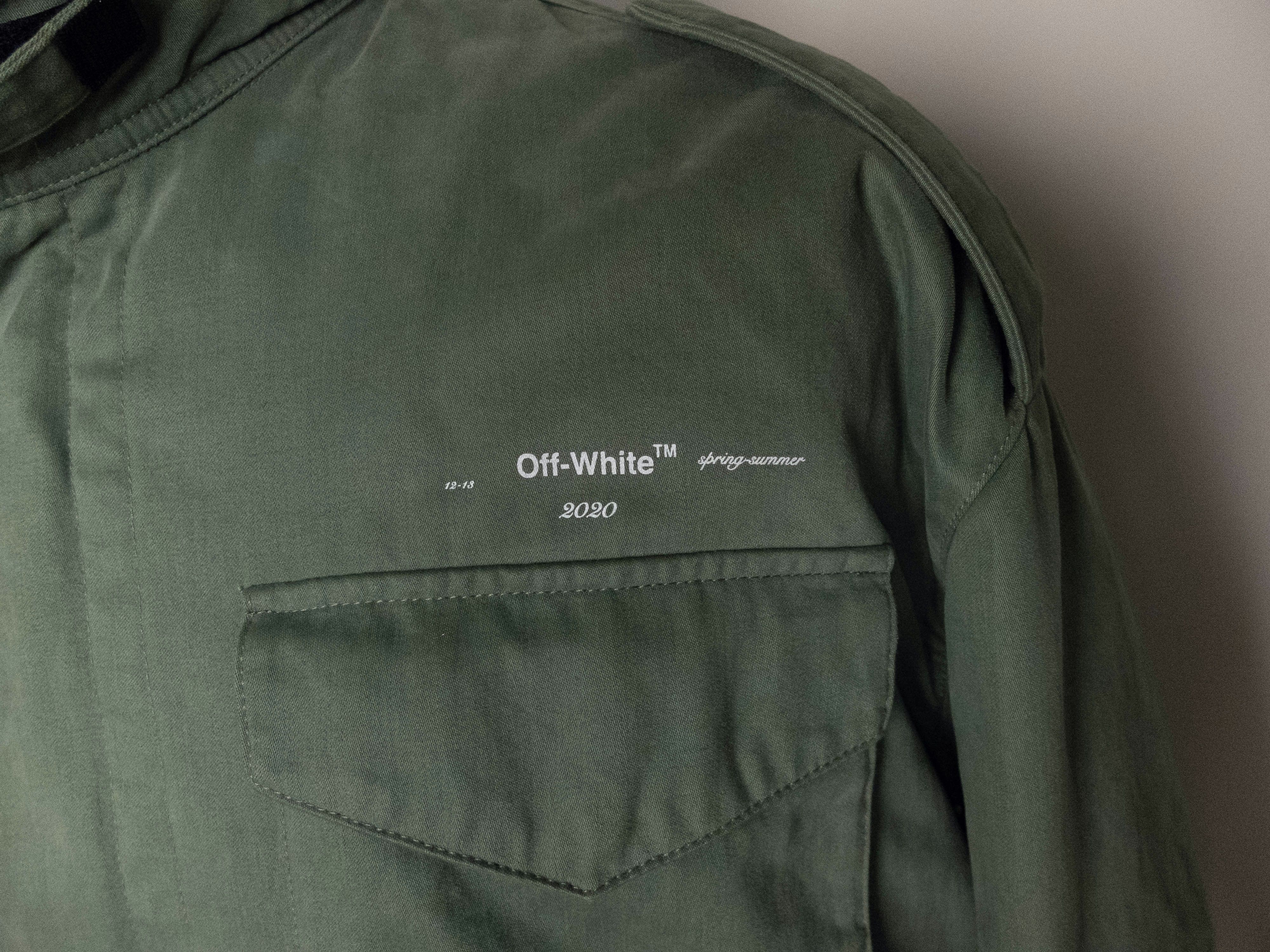 Off-White $1800 OFF-WHITE padded military green track jacket Medium Size US M / EU 48-50 / 2 - 5 Thumbnail