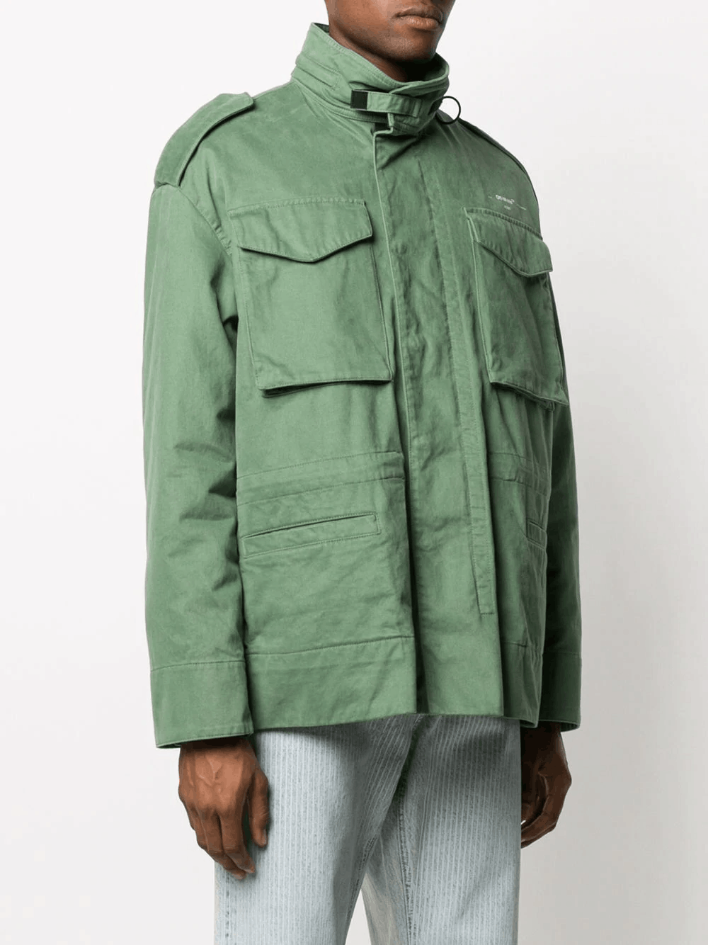 Off-White $1800 OFF-WHITE padded military green track jacket Medium Size US M / EU 48-50 / 2 - 2 Thumbnail