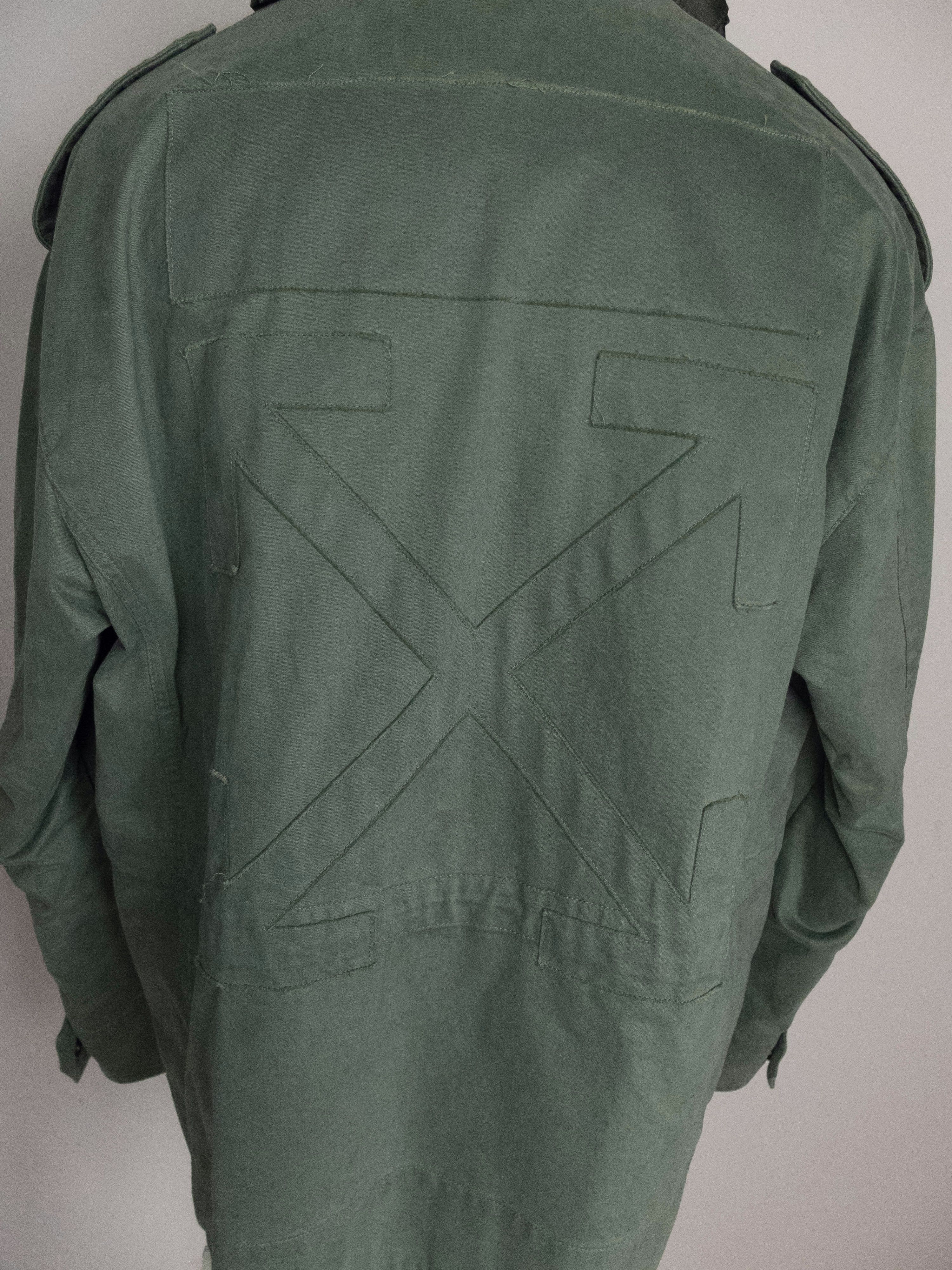 Off-White $1800 OFF-WHITE padded military green track jacket Medium Size US M / EU 48-50 / 2 - 7 Thumbnail