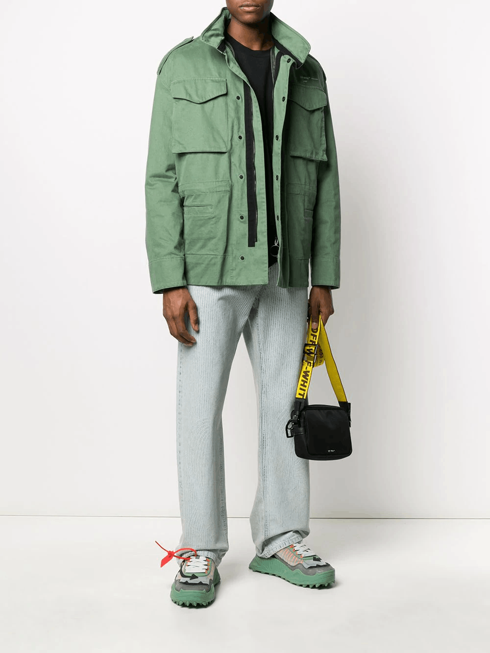 Off-White $1800 OFF-WHITE padded military green track jacket Medium Size US M / EU 48-50 / 2 - 3 Thumbnail