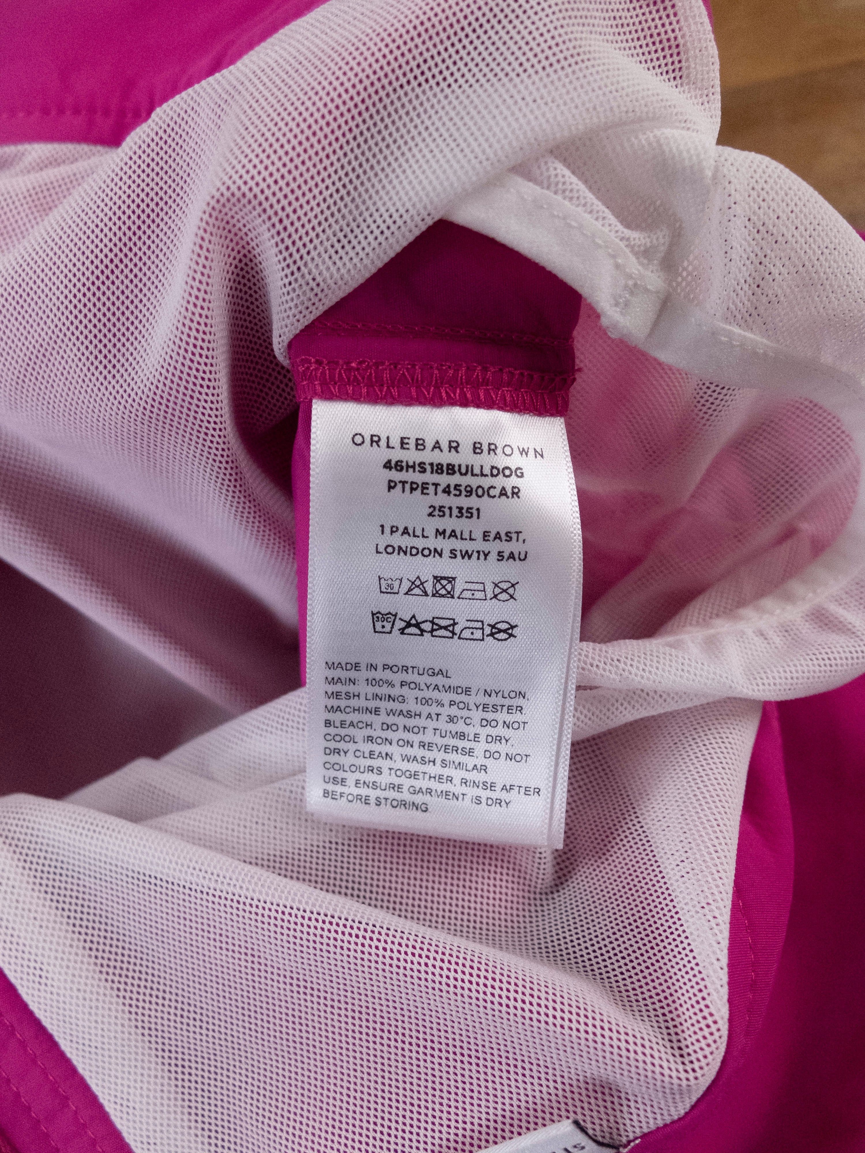 Orlebar Brown ORLEBAR BROWN Bulldog Paradise fuchsia pink swim shorts 40 Size US 40 / EU 56 - 7 Thumbnail