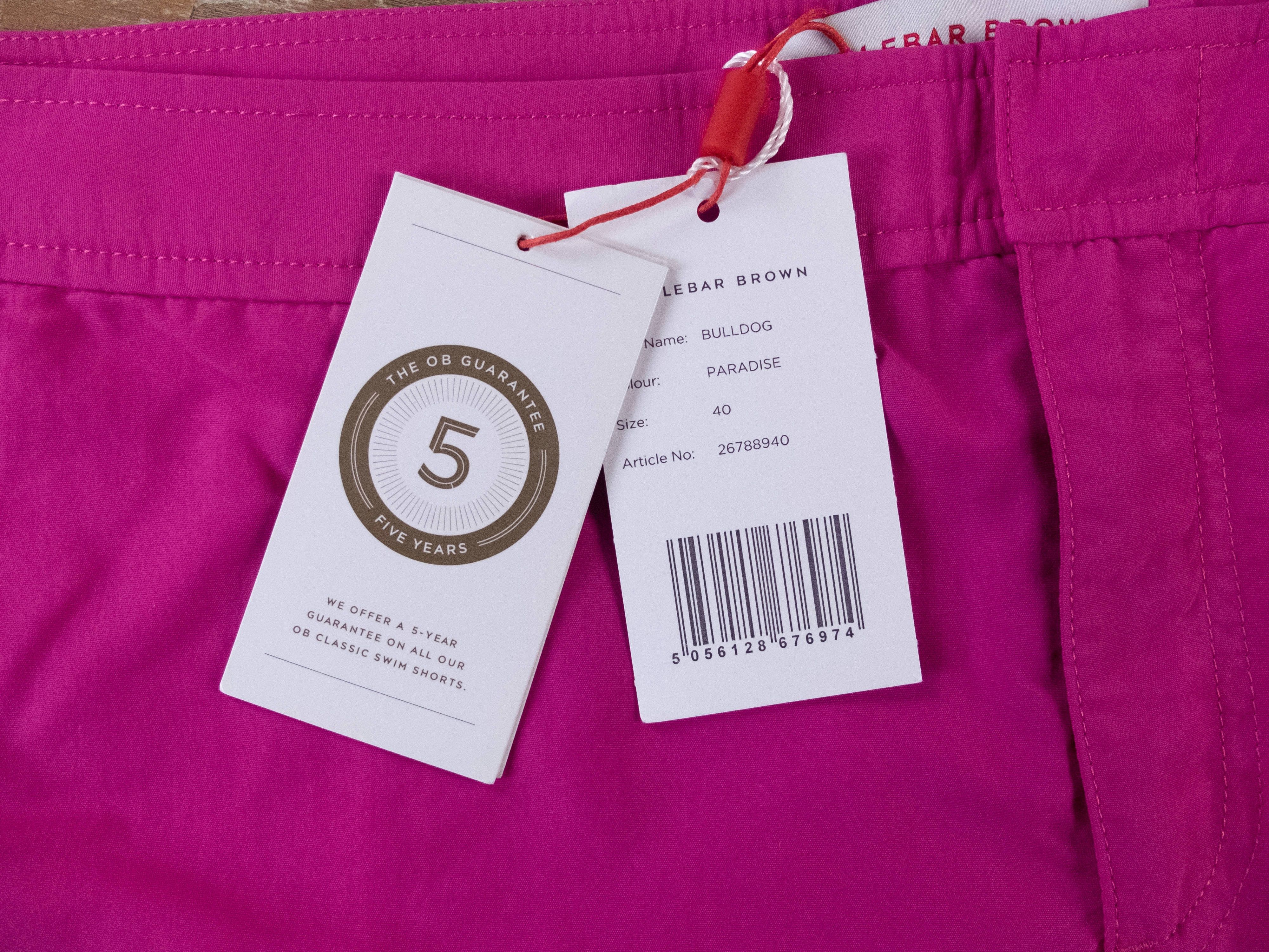 Orlebar Brown ORLEBAR BROWN Bulldog Paradise fuchsia pink swim shorts 40 Size US 40 / EU 56 - 2 Thumbnail