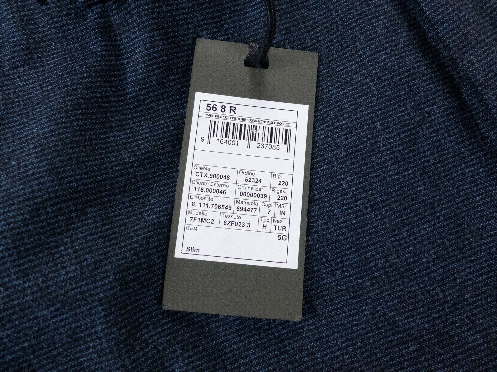 Z Zegna Z ZEGNA blue wool mix slim pants trousers - 40 US / 56 EU Size US 40 / EU 56 - 3 Thumbnail