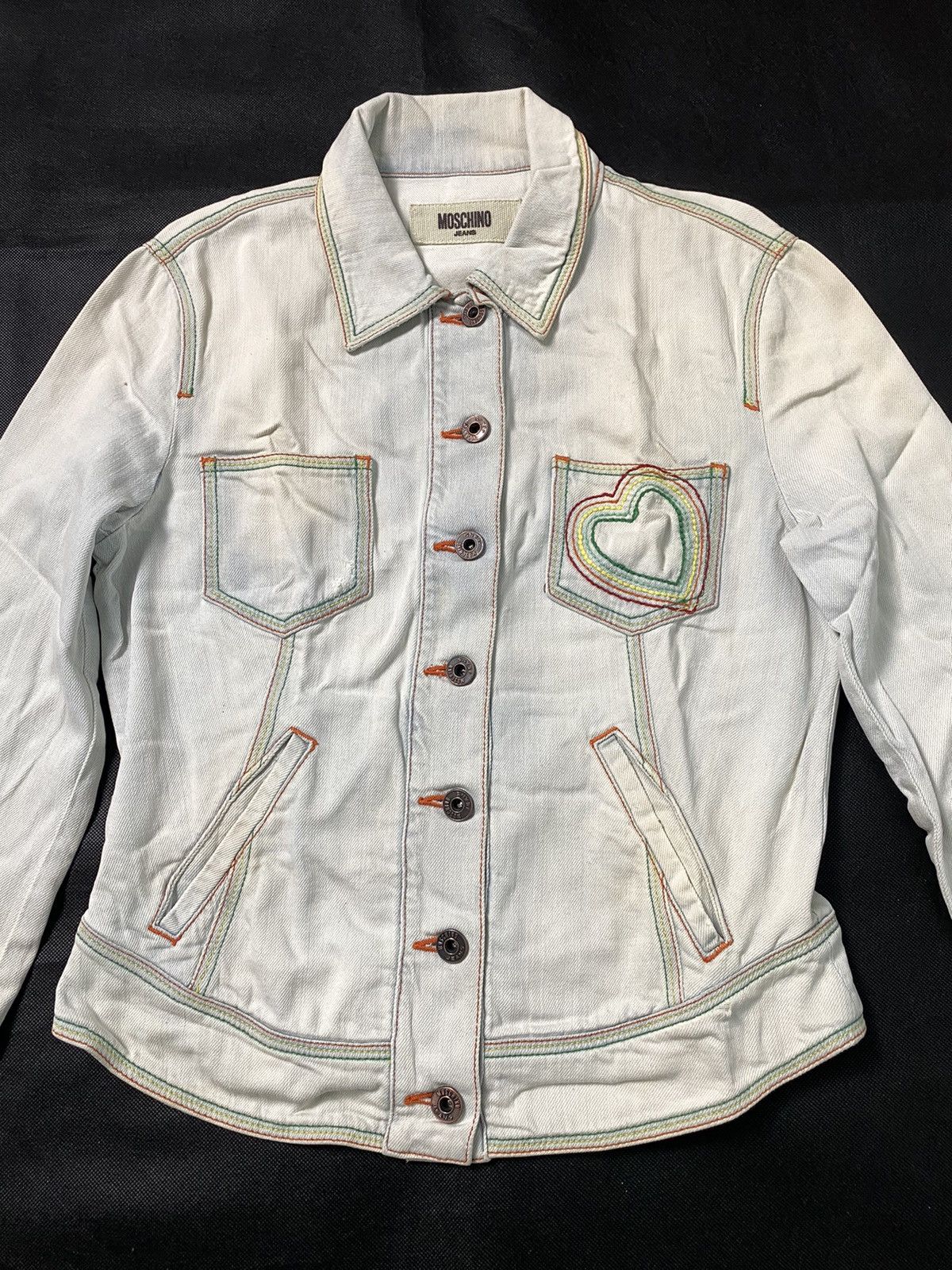 Designer × Moschino Moschino Jeans Denim Jacket Size US XS / EU 42 / 0 - 2 Thumbnail