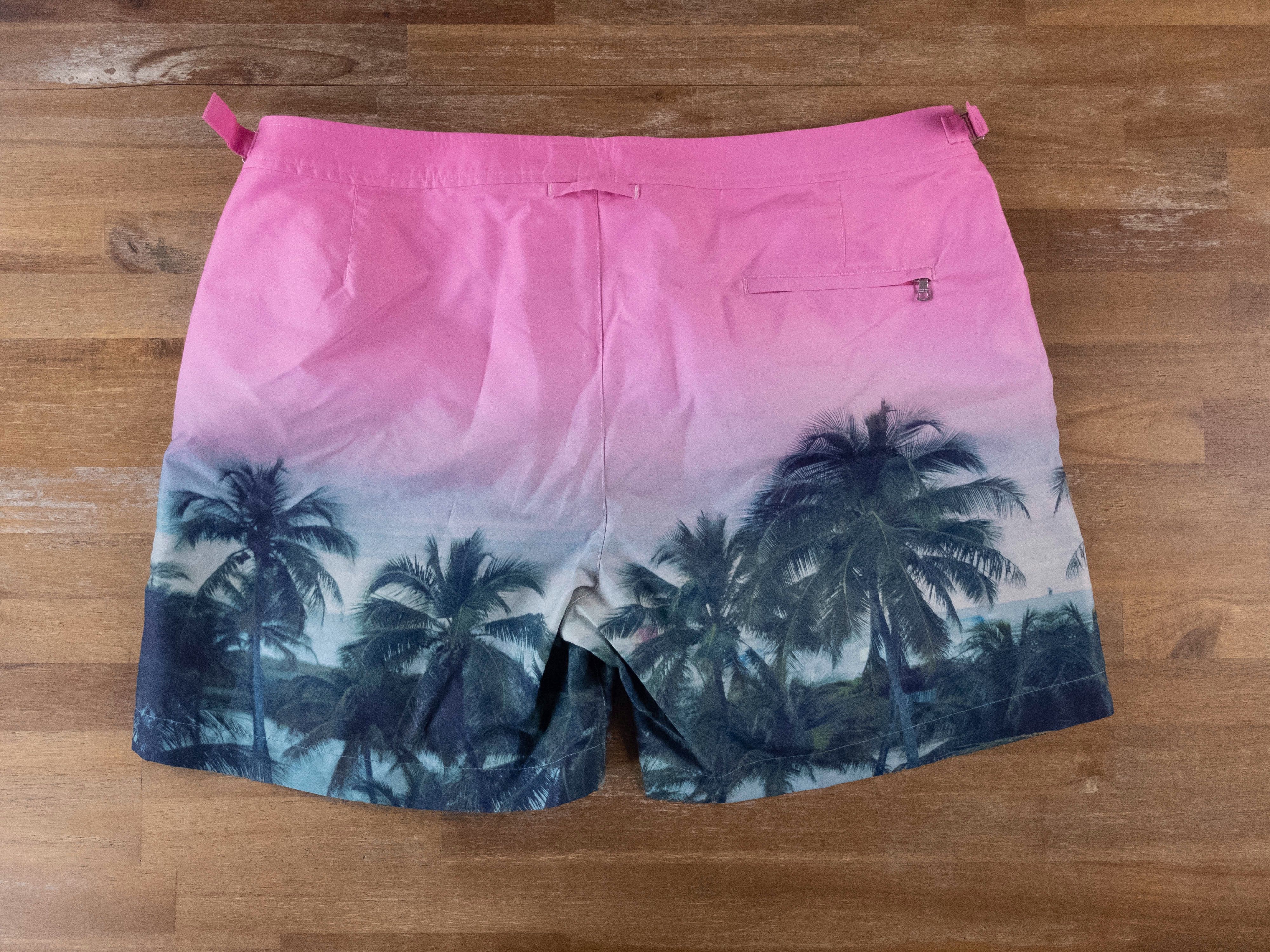 Orlebar Brown ORLEBAR BROWN Bulldog Photograph Palms pink swim shorts 40 Size US 40 / EU 56 - 8 Thumbnail