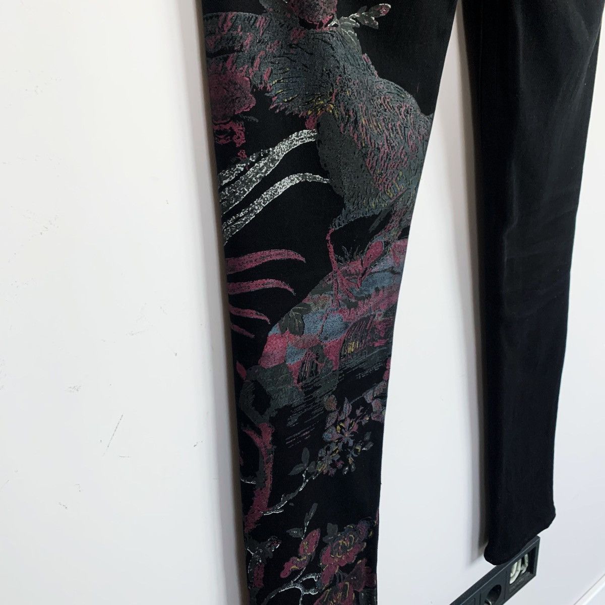 Roberto Cavalli Roberto Cavalli Jeans Pants Bird Floral Vintage Cotton Size 29" - 4 Thumbnail