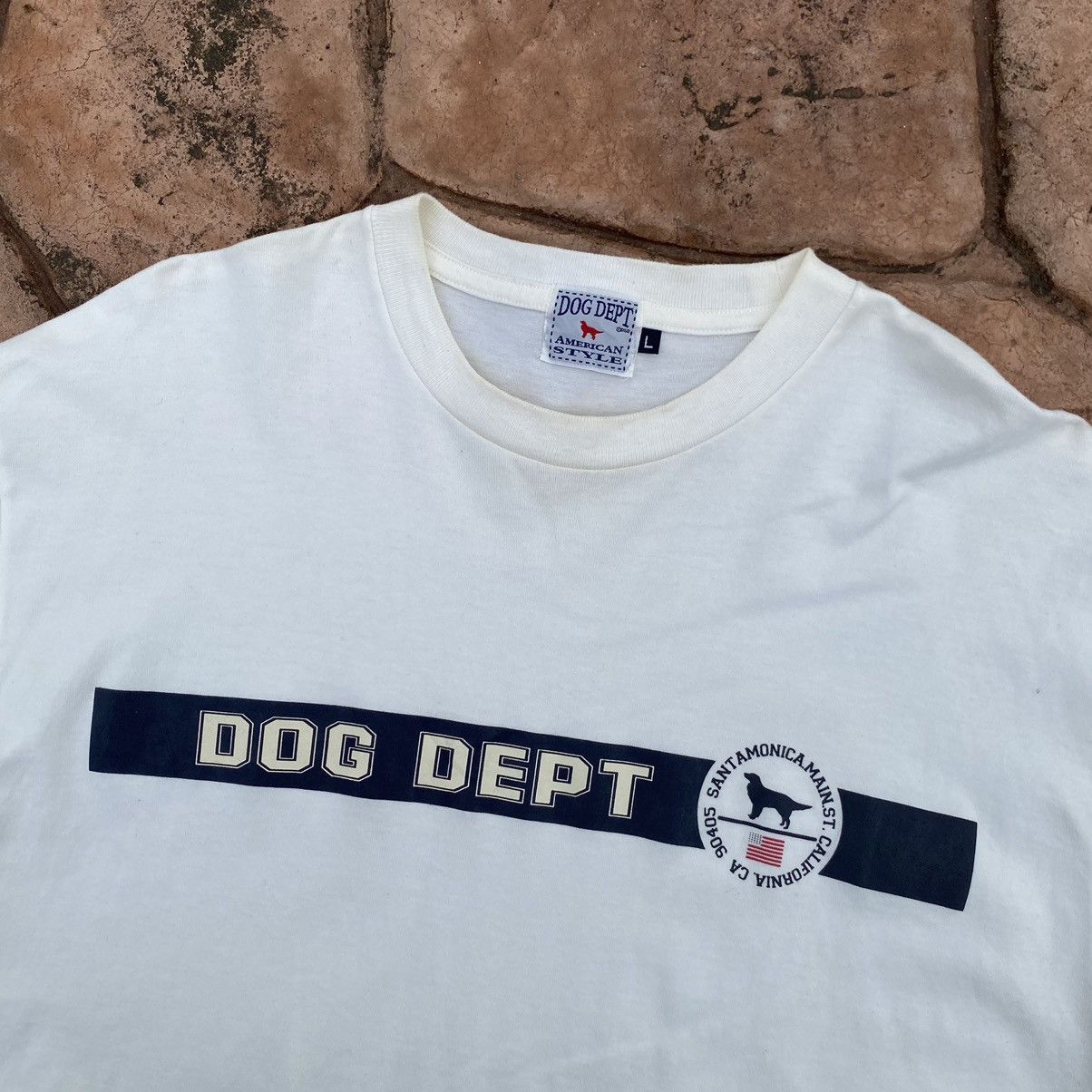 Vintage Vintage Y2K Dog Dept Santa Monica California ERD GRUNGE TEE Size US L / EU 52-54 / 3 - 2 Thumbnail