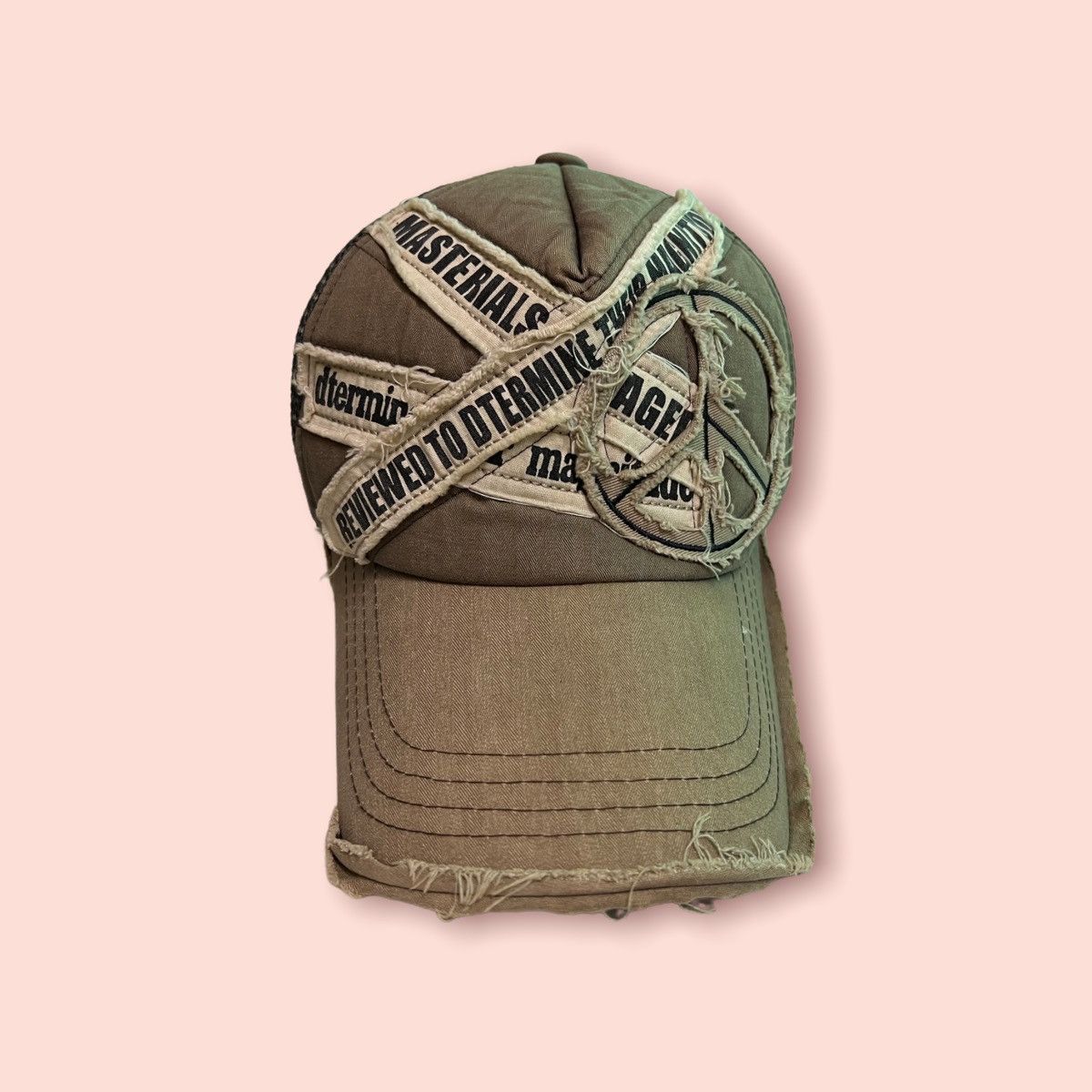 Vintage RARE VINTAGE DISTRESSED PEACE HIPPIE TRUCKER SNAPBACK Size ONE SIZE - 2 Thumbnail