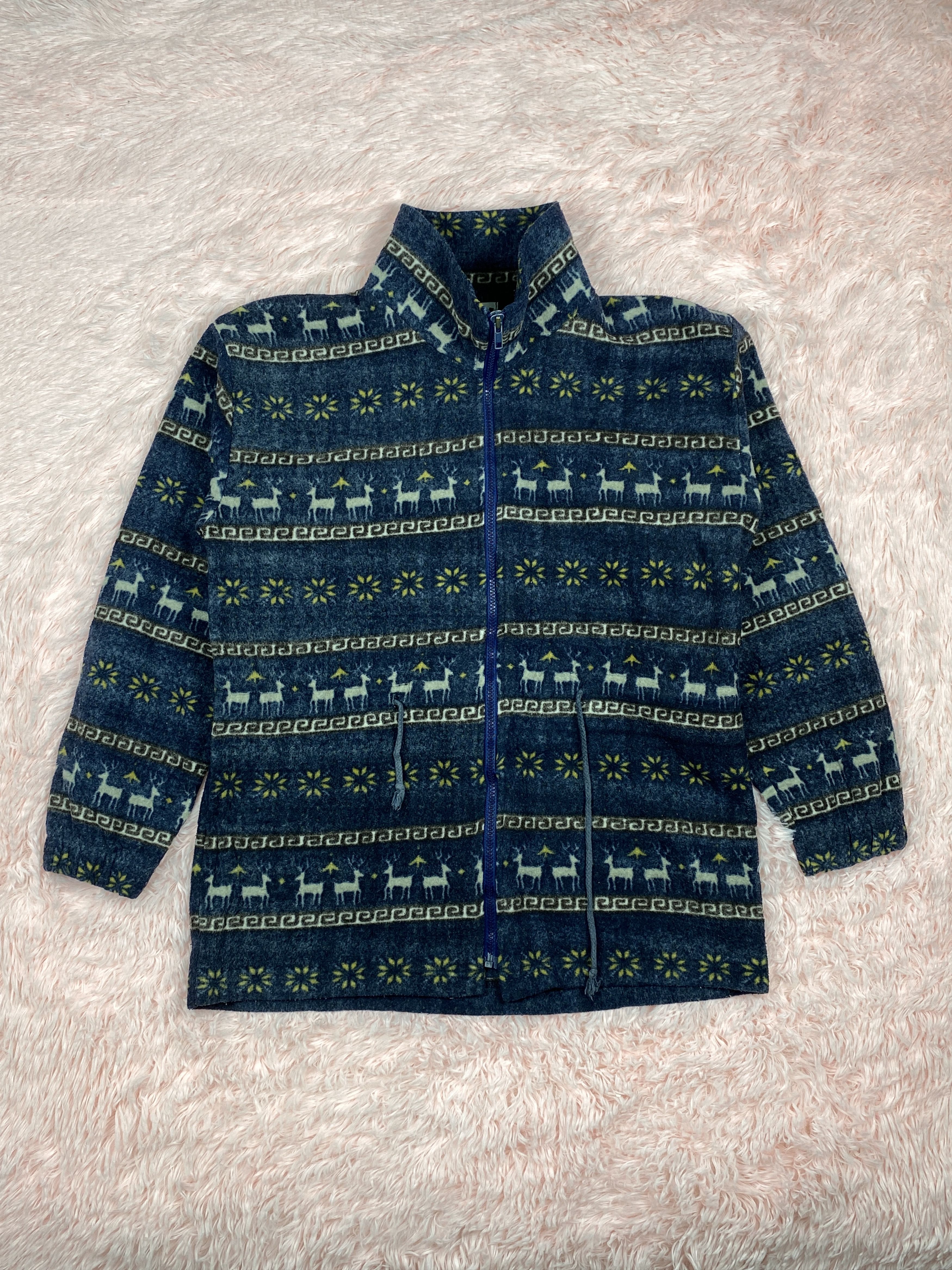 Japanese Brand × Vintage Vintage Fino Favor Fleece Zip Up Jacket Size US S / EU 44-46 / 1 - 1 Thumbnail
