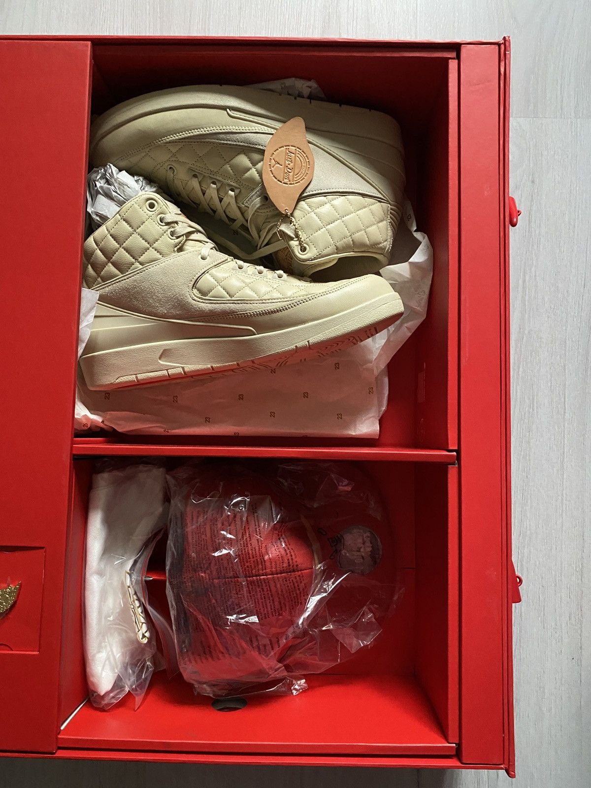 image of Air Jordan 2 X Just Don Special Edition Box Shoes in Grey, Men's (Size 11)