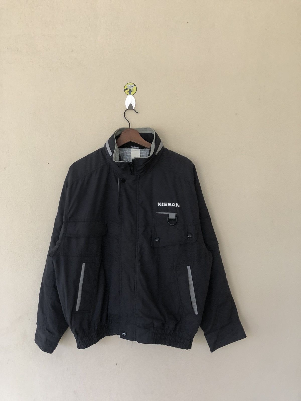 Japanese Brand Vintage Nissan Spell Out Black Jacket Size US L / EU 52-54 / 3 - 3 Thumbnail