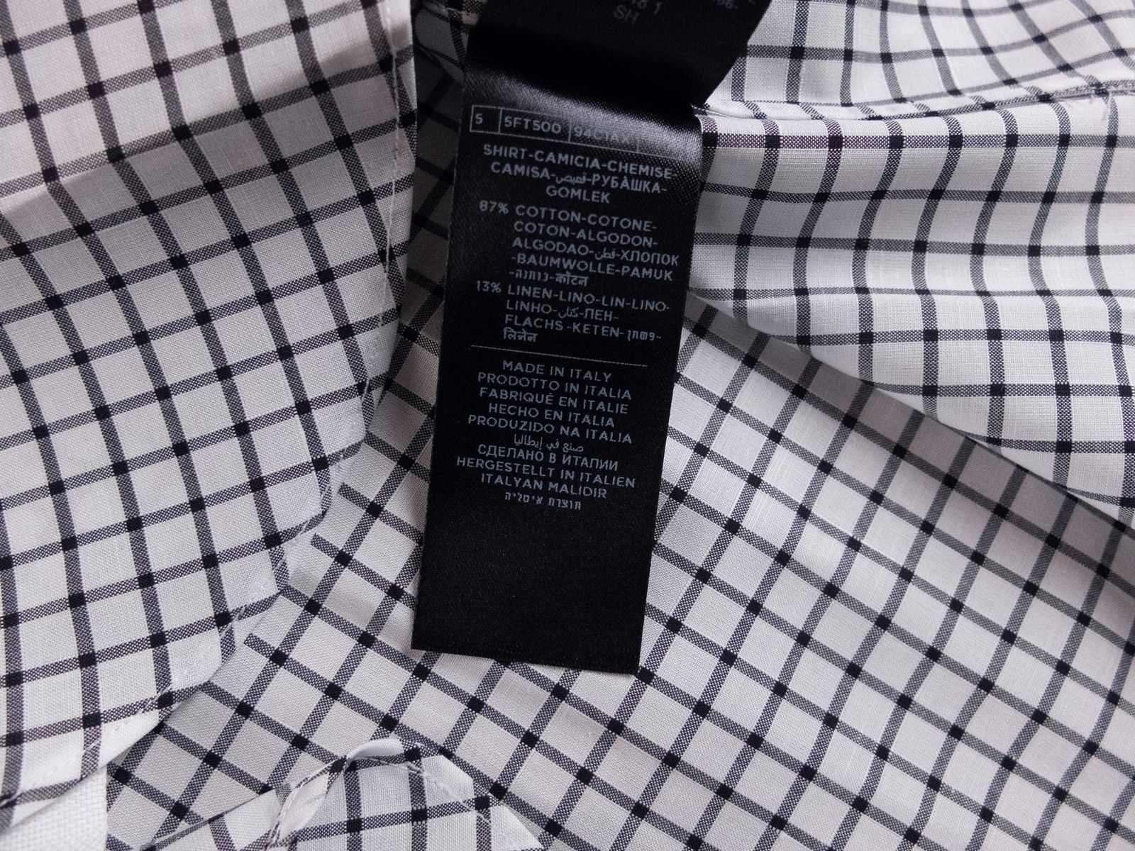 Tom Ford TOM FORD plaid cotton linen dress shirt Size 44 / 17.5 q Size US XL / EU 56 / 4 - 5 Thumbnail