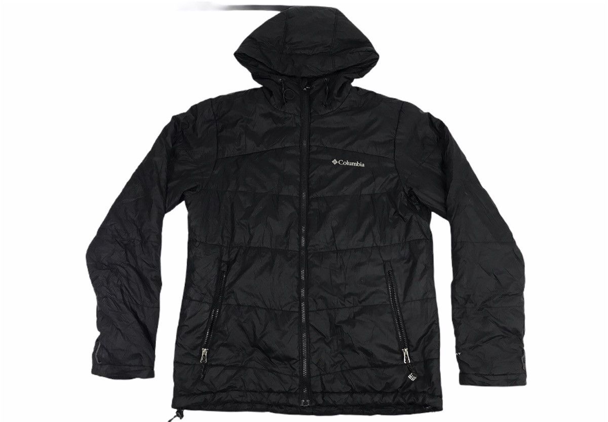 image of Columbia Quilted Jacket Puffer Style Windbreaker Outdoor in Black, Men's (Size Medium)
